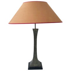 Bronze Verdigris Table Lamp by Stewart Ross James for Hansen Lighting, NY, 1960s