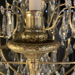 18th Century Style 16 arms Bronze Versailles Chandelier in gold M 18k finish