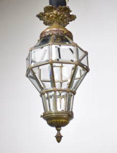 Bronze "Versailles" Lantern with Beveled Glass Panels