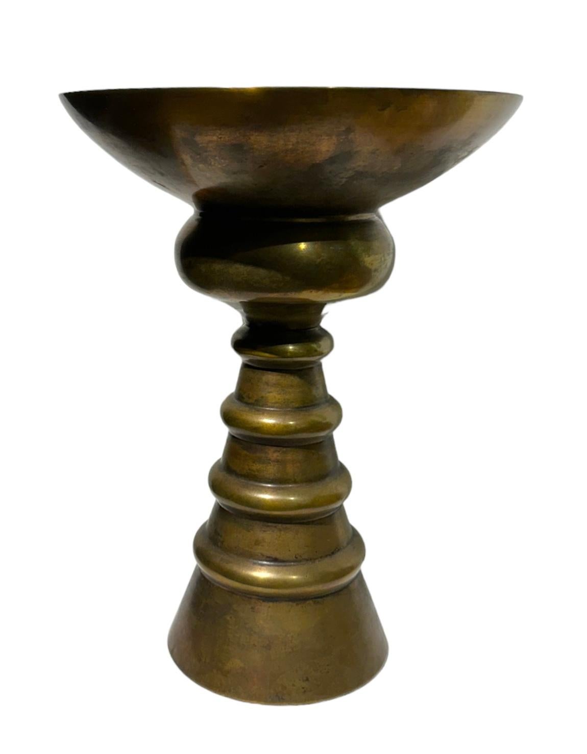 Canadian Bronze Vessel/Challis, Sculptural Object by Raju Peddada  For Sale