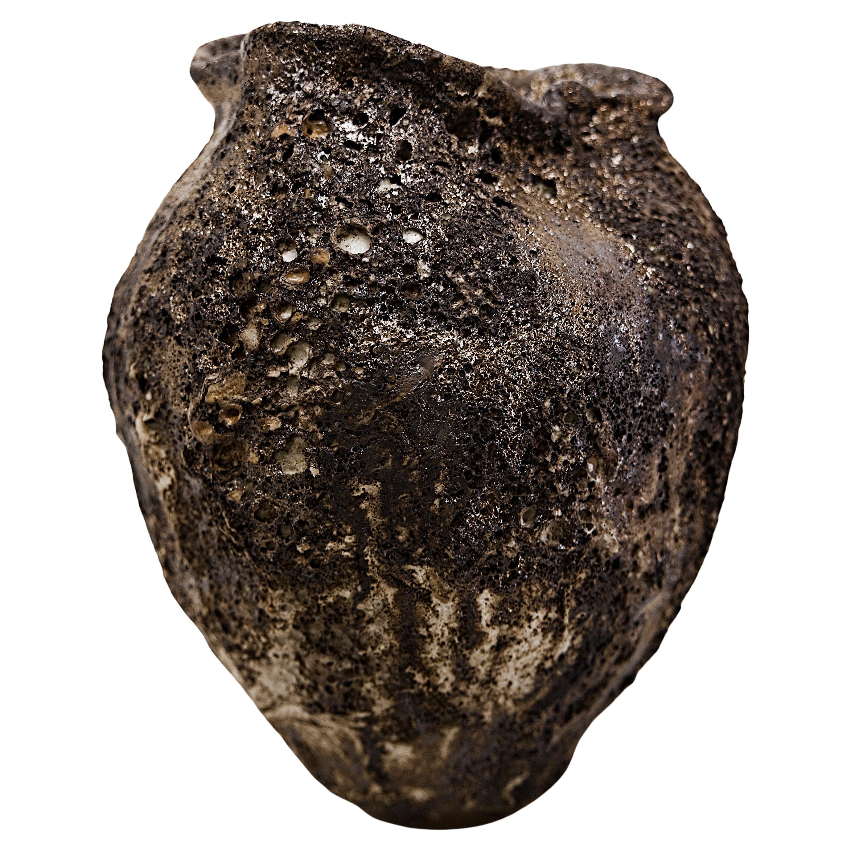 Bronze Vessel- handmade Lava Vase