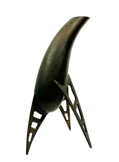 Bronze Vessel, Sculptural Object by Raju Peddada - "Giraffe"