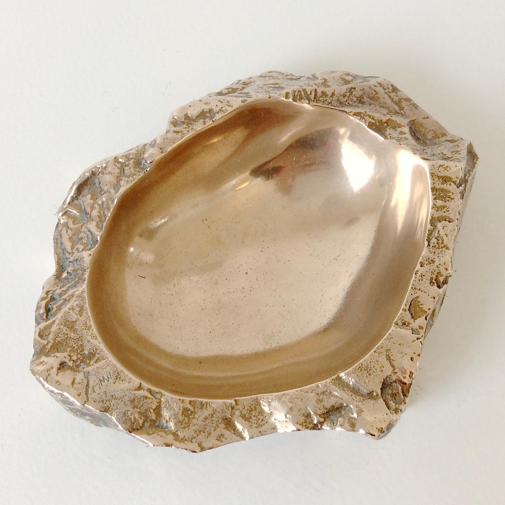 Mid-Century Modern Bronze Vide-Poche By Monique Gerber circa 1970, France.