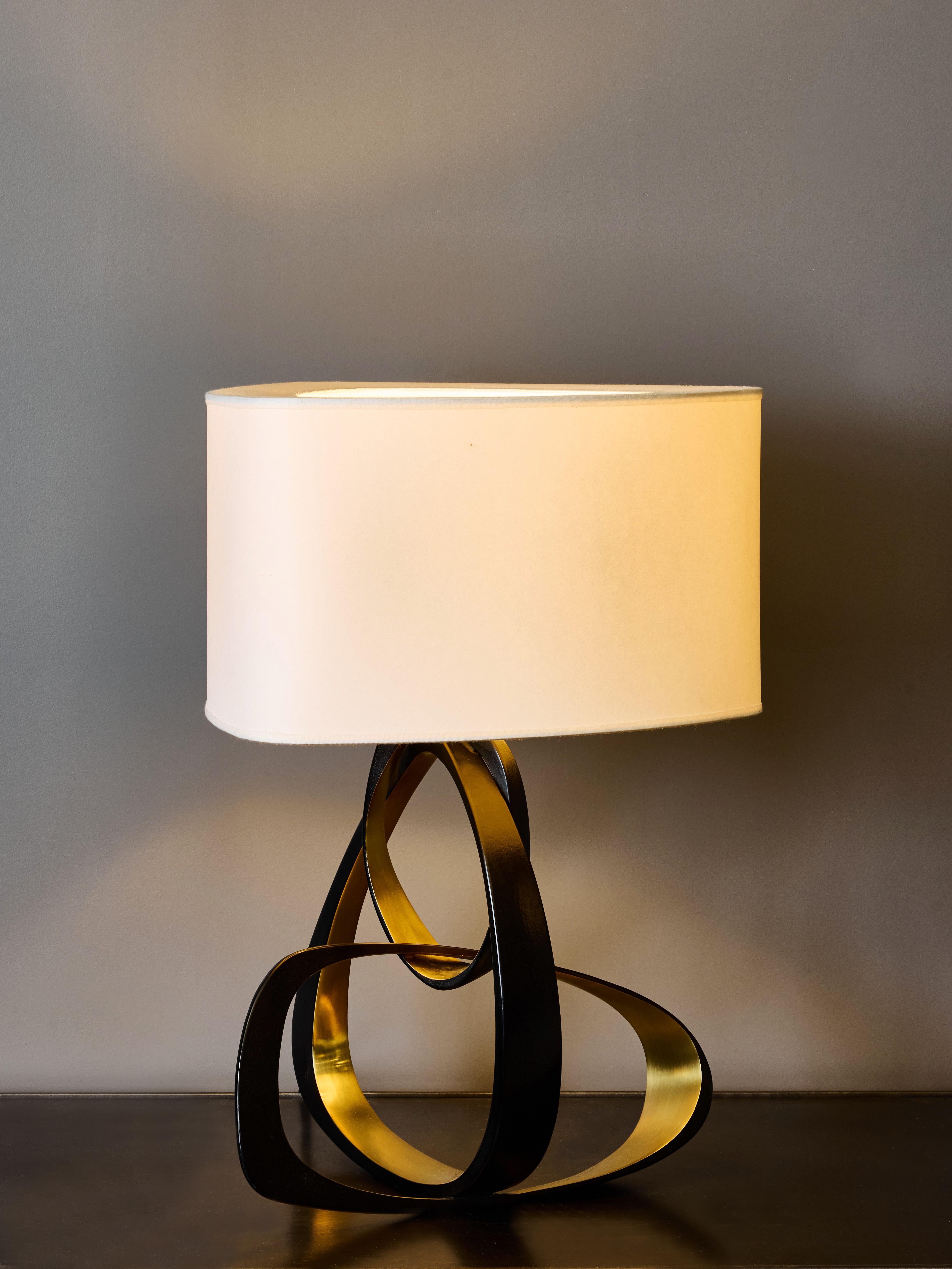 Moderne Lampe de table Vollubile PM en bronze par Hervé Van Der Straeten en vente