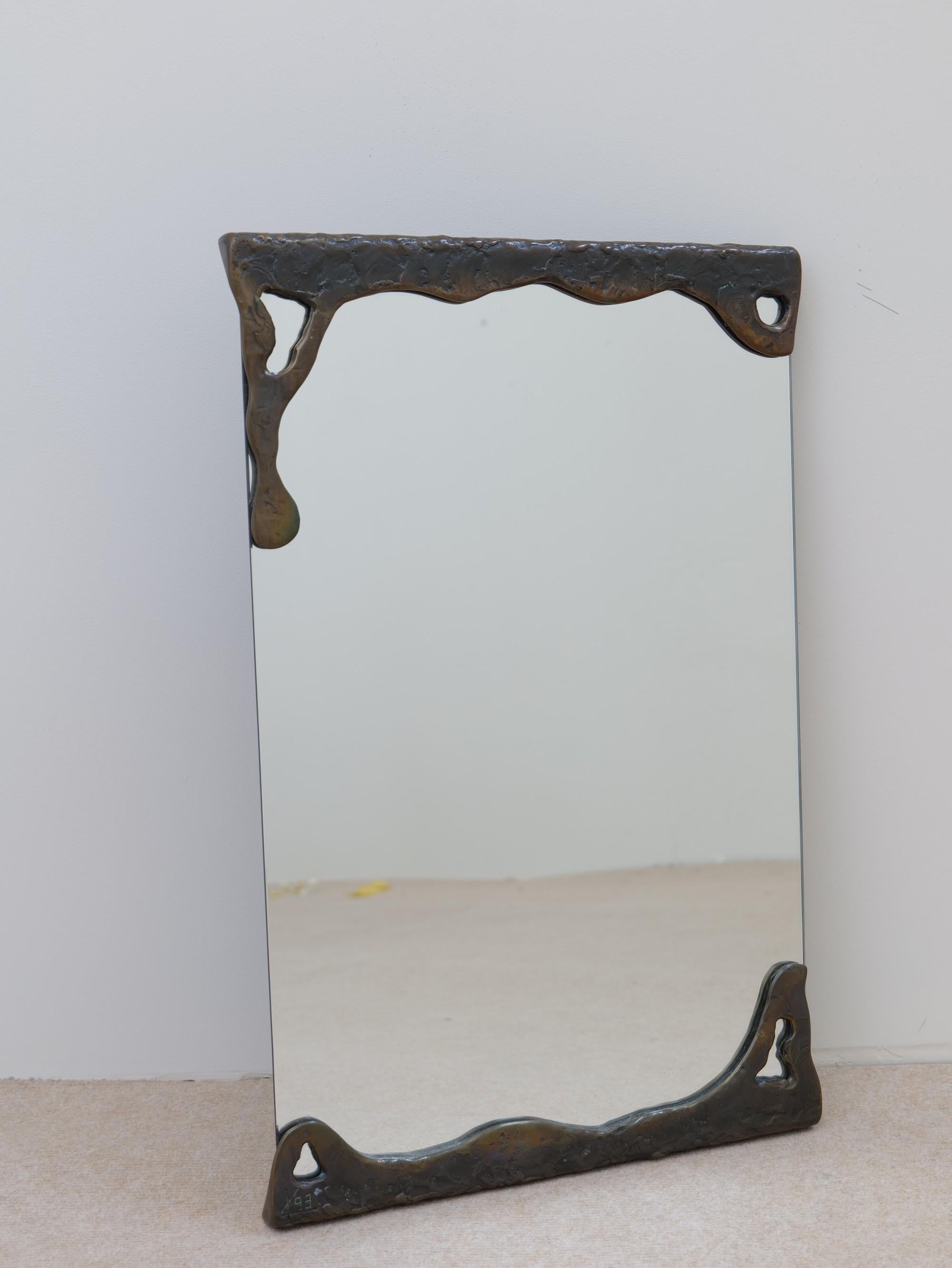- raro specchio da parete di Lothar Klute
- 88 cm x 42 cm
- firmato LK 93