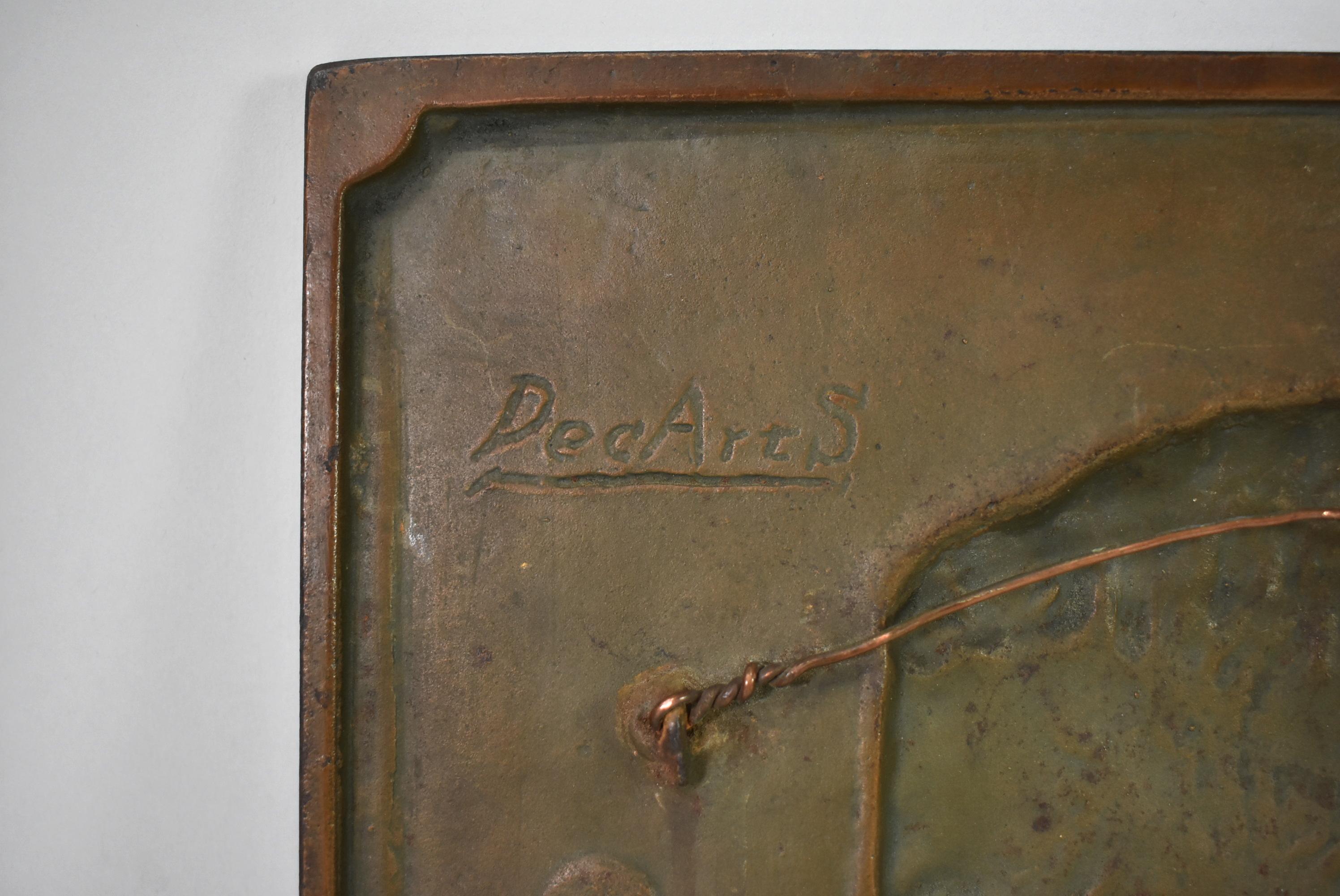 Bronze Wall Plaque By James Earle Fraser Of Theodore Roosevelt In Good Condition For Sale In Toledo, OH
