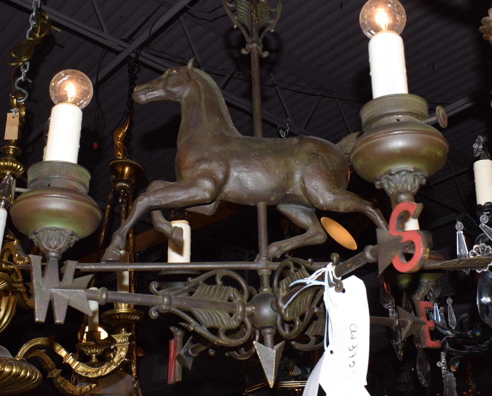 chandelier horse