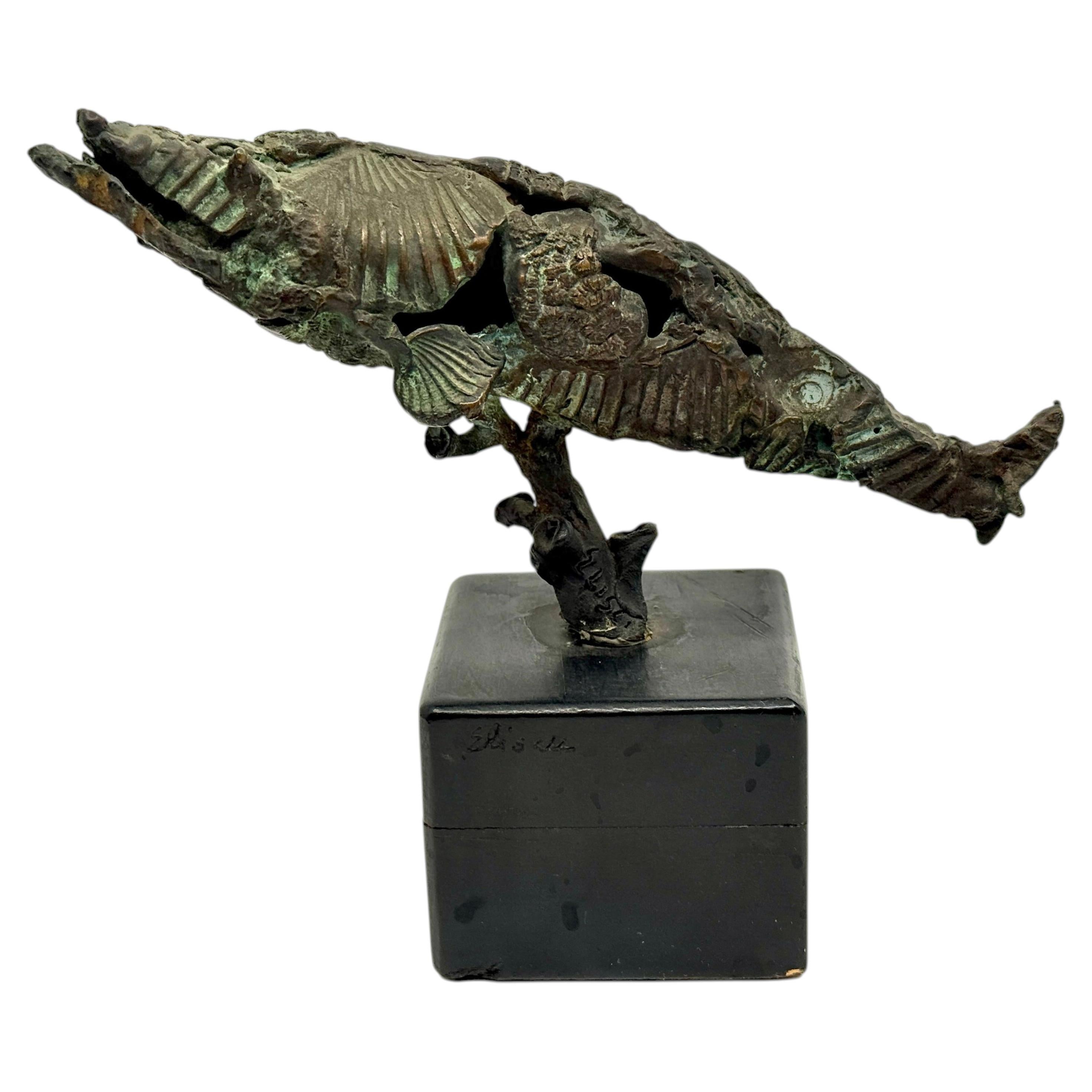 Bronze Whale Sculpture by the Noted American Frank Eliscu