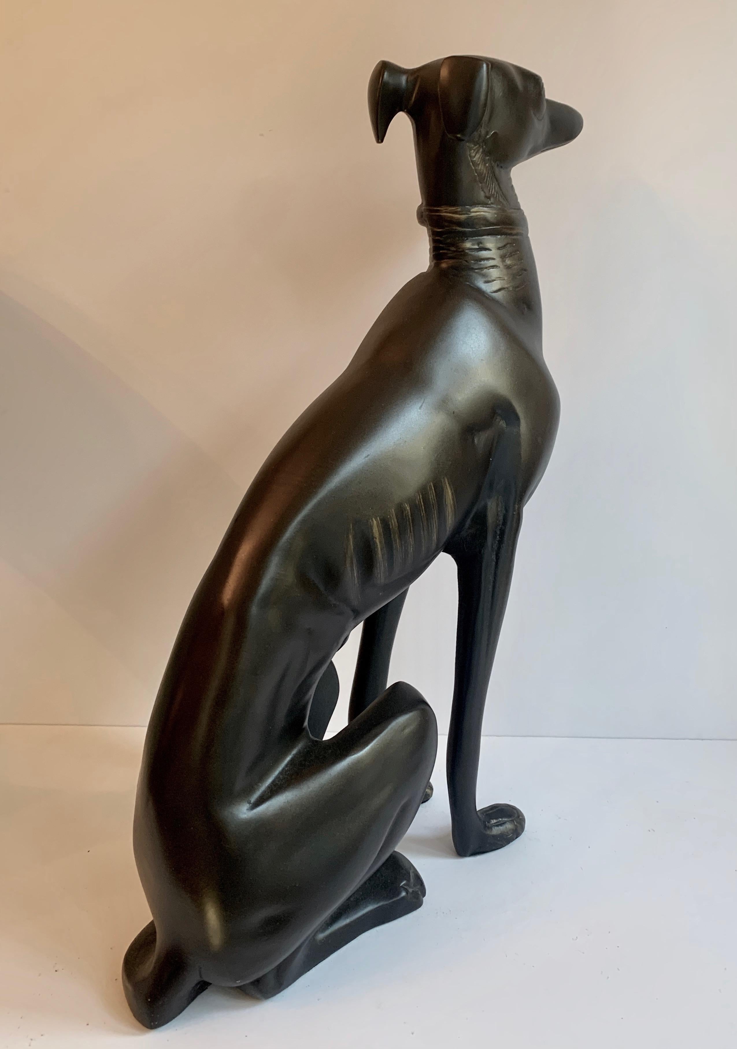 Modern Bronze Whippet Dog