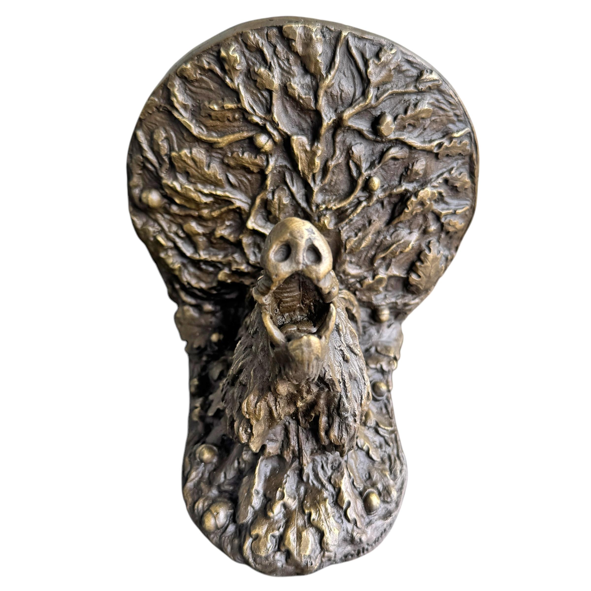 Staffa da parete in bronzo con cinghiale In condizioni buone in vendita a Chicago, IL