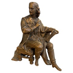 Vintage Bronze William Shakespeare Sculpture