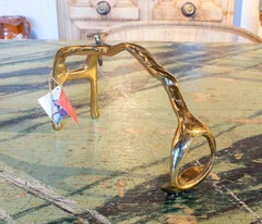 Bronze Wine Bottle Support by the Artist David Marshall