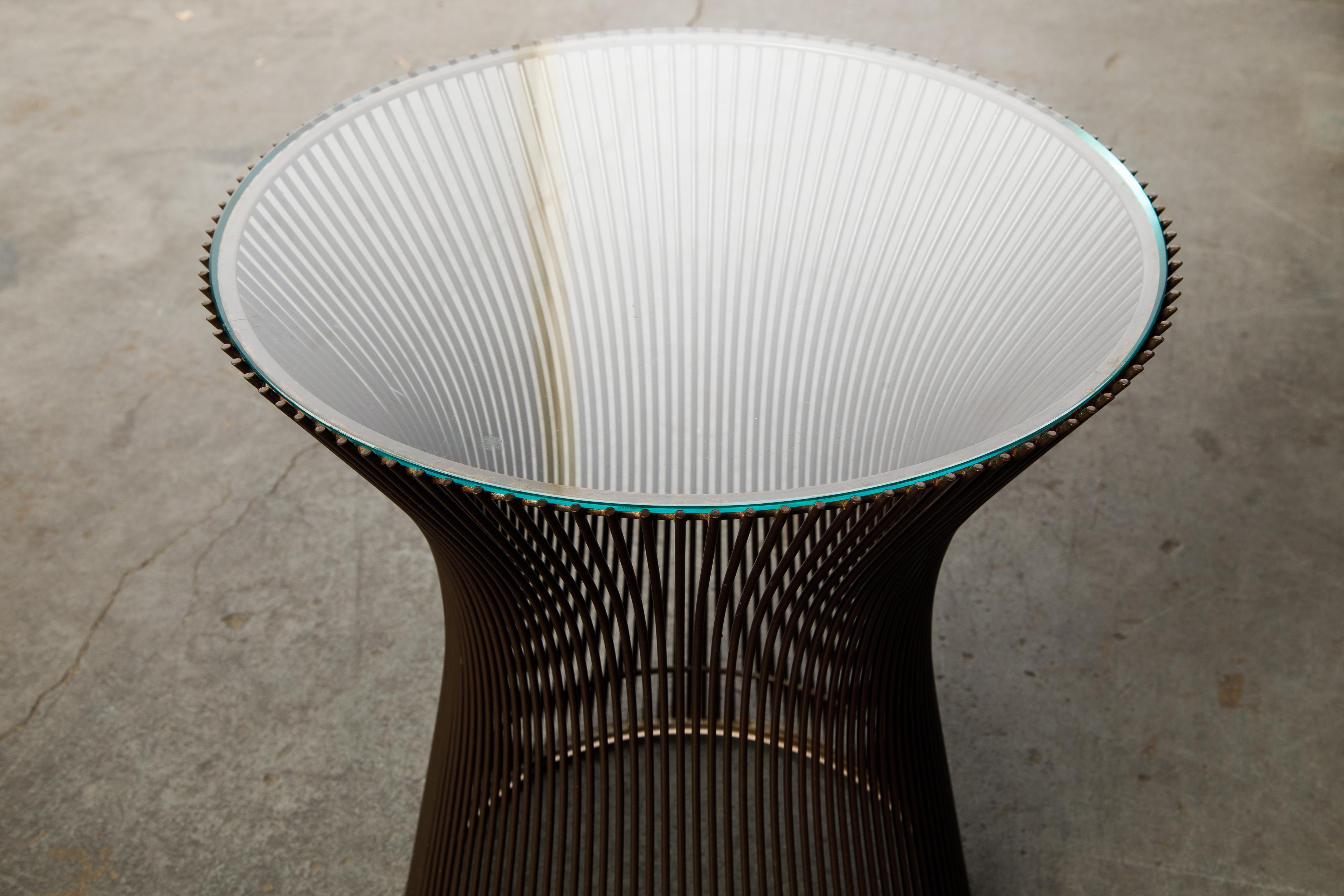 Bronze Wire Side Table by Warren Platner for Knoll International, circa 1968 7