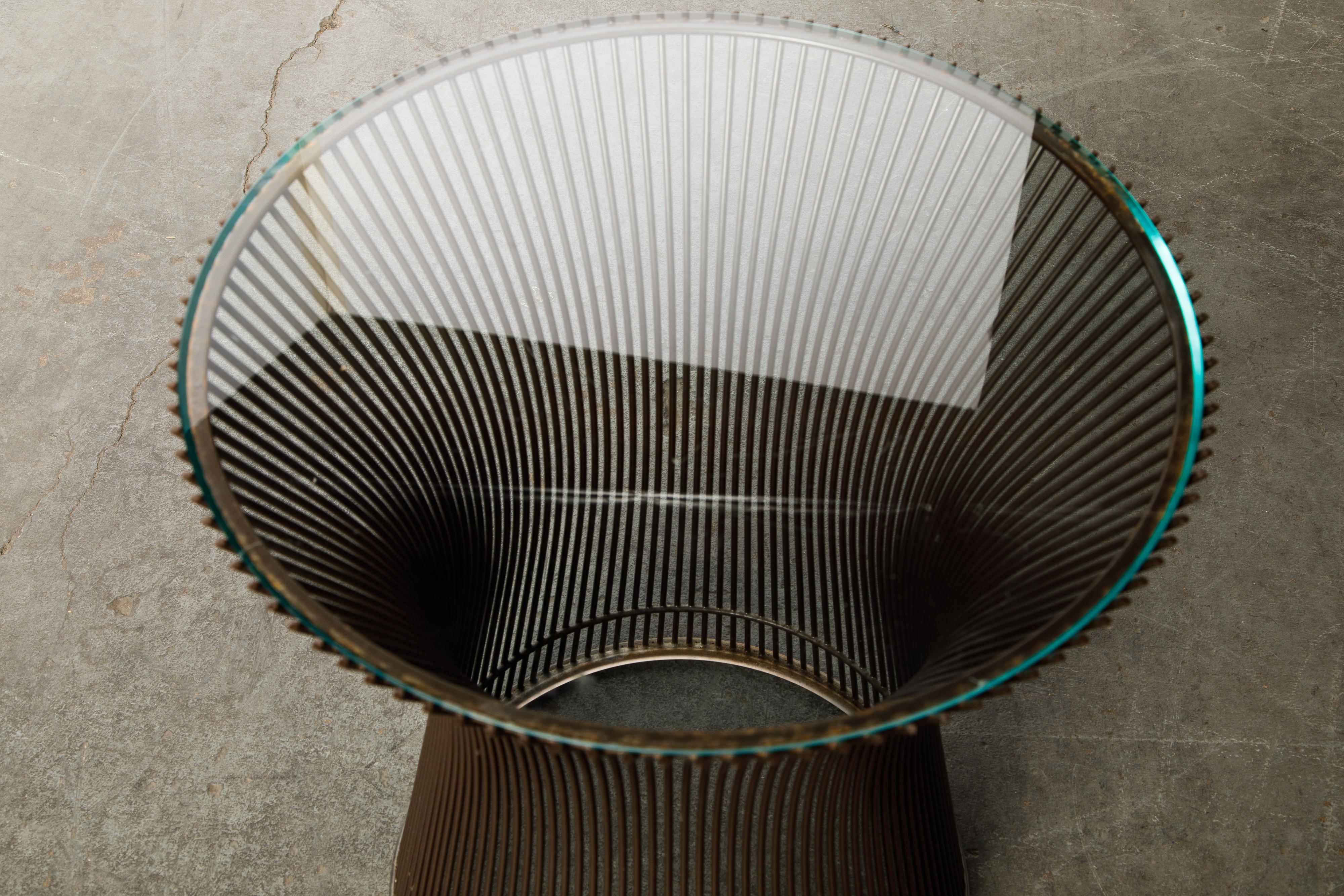 Bronze Wire Side Table by Warren Platner for Knoll International, circa 1968 8