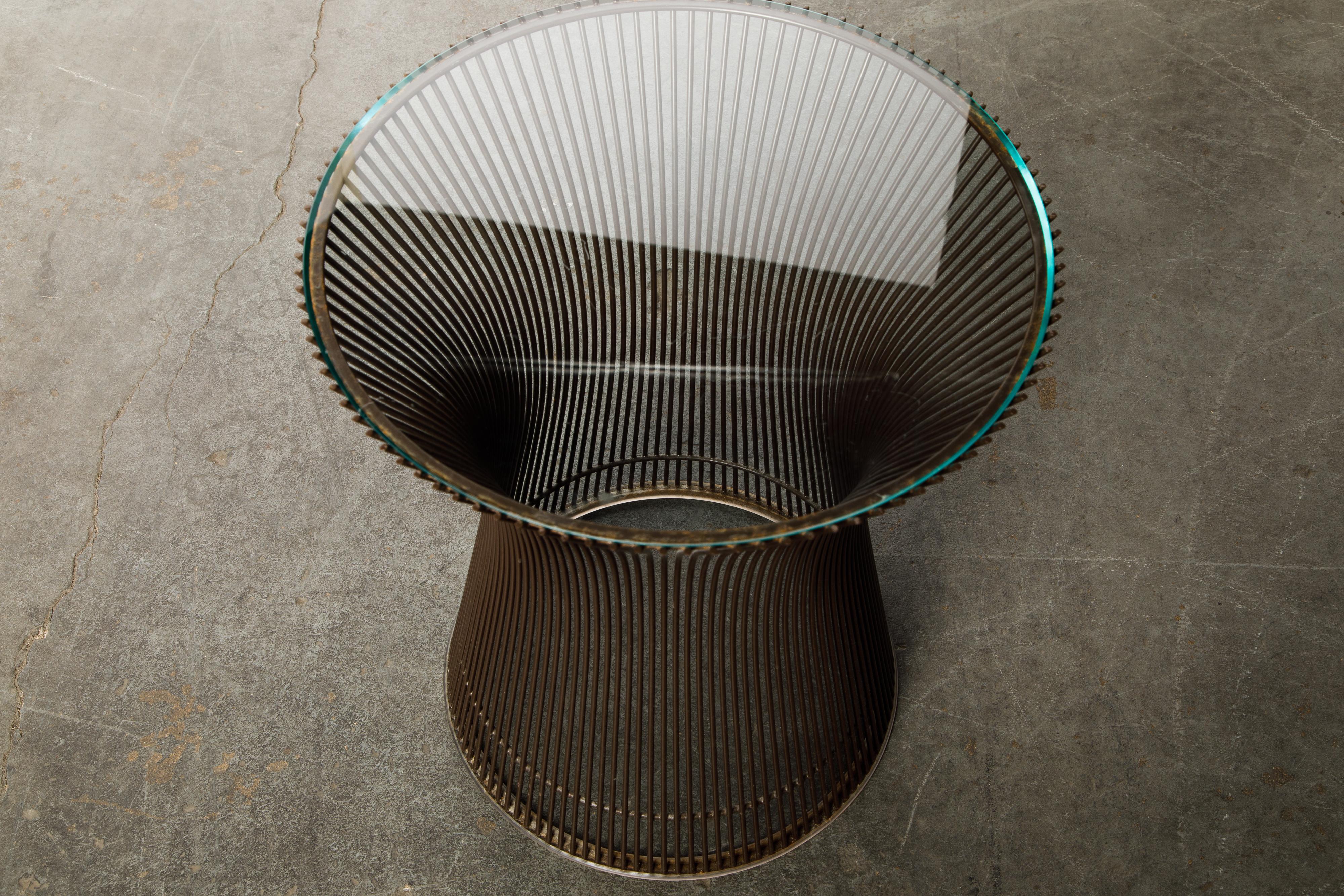 Bronze Wire Side Table by Warren Platner for Knoll International, circa 1968 9