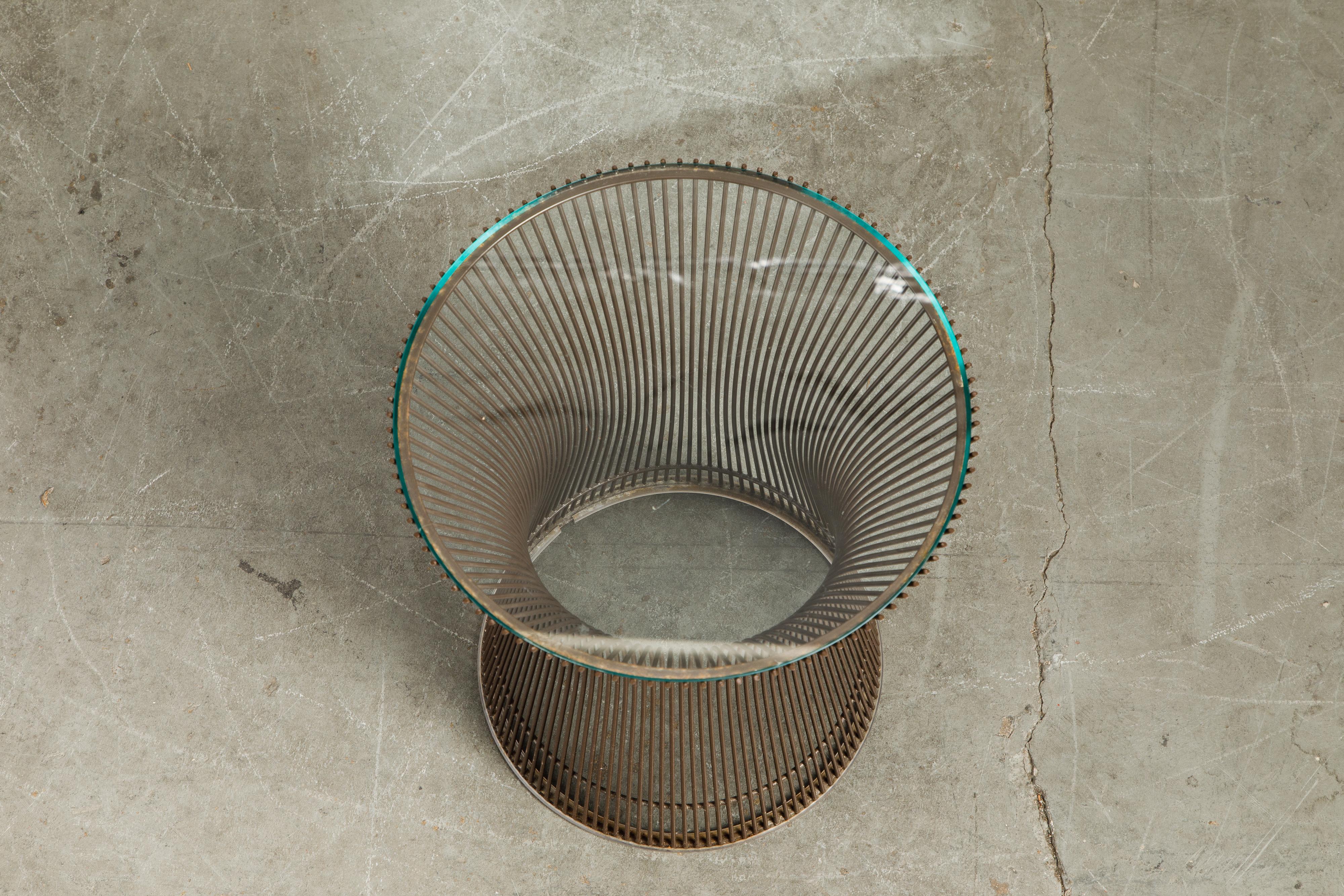 Bronze Wire Side Table by Warren Platner for Knoll International, circa 1968 2