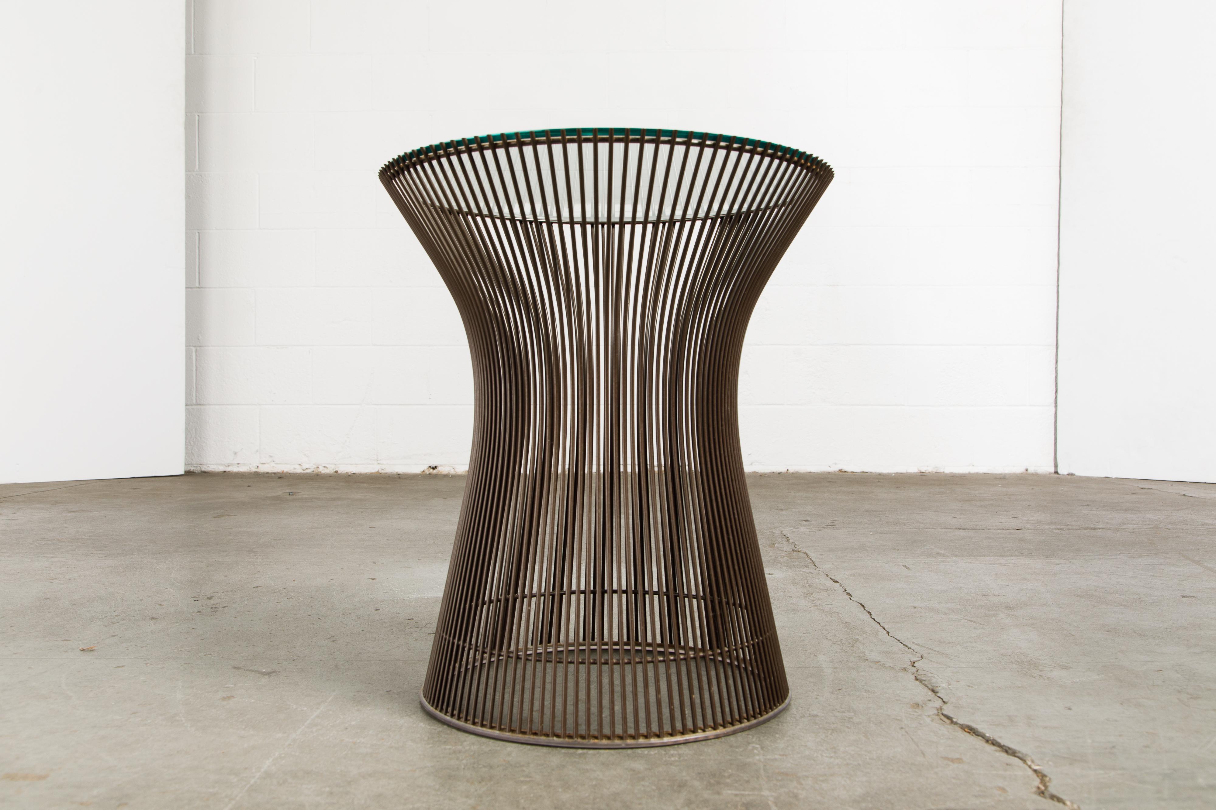 Bronze Wire Side Table by Warren Platner for Knoll International, circa 1968 3