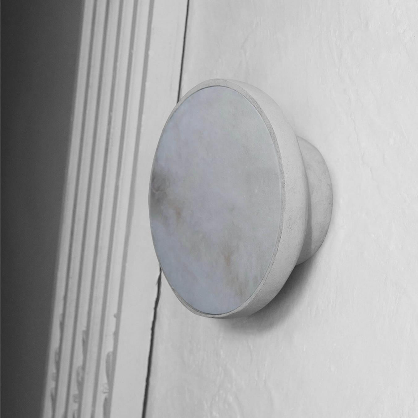 Contemporary Bronze with Alabaster Shade Wall Sconce, Aura 25 by Garnier&Linker 5