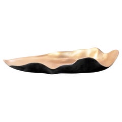 Bronze with Black Patina Inverted Color Mini Organic Leaf Platter