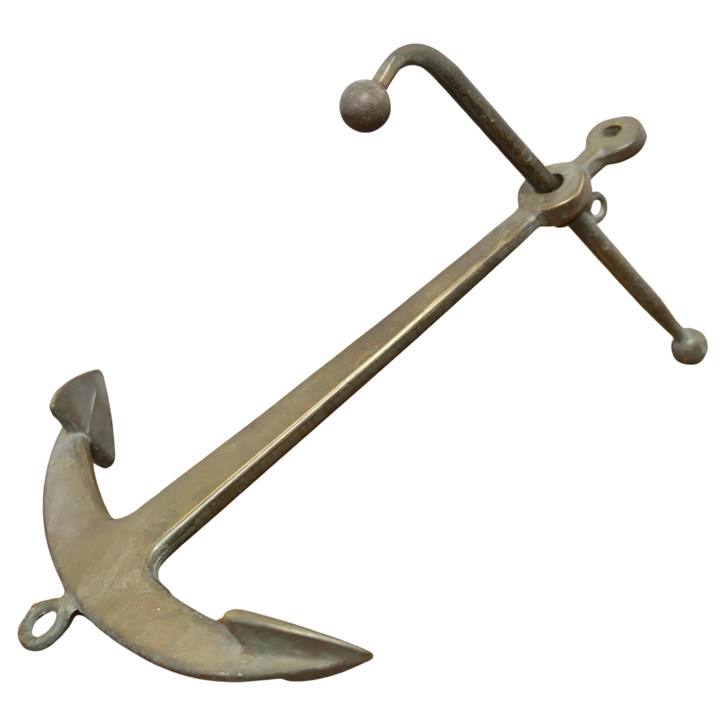 Bronze Yacht Anchor, Desk Ornament    This is a lovely piece a working miniature