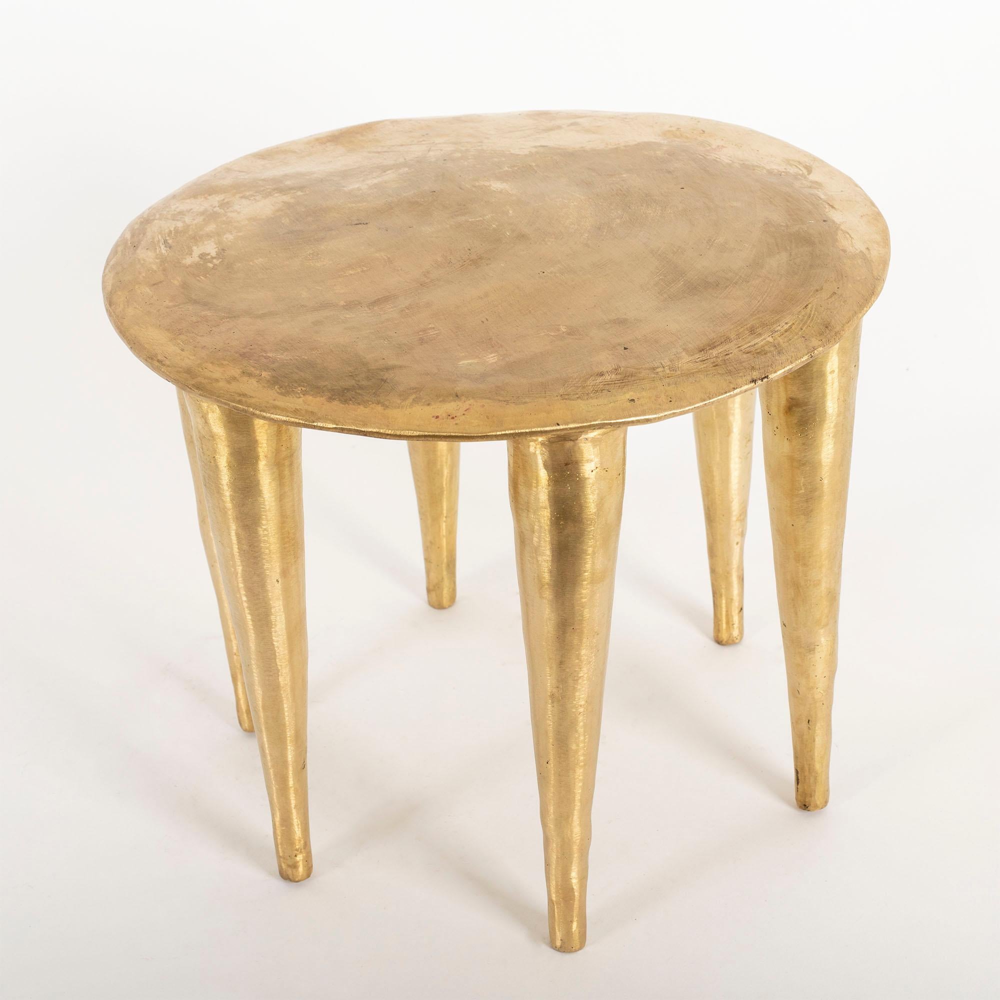 Modern Bronze Zindi Side Table by Charlotte Thon & Marc Boinet