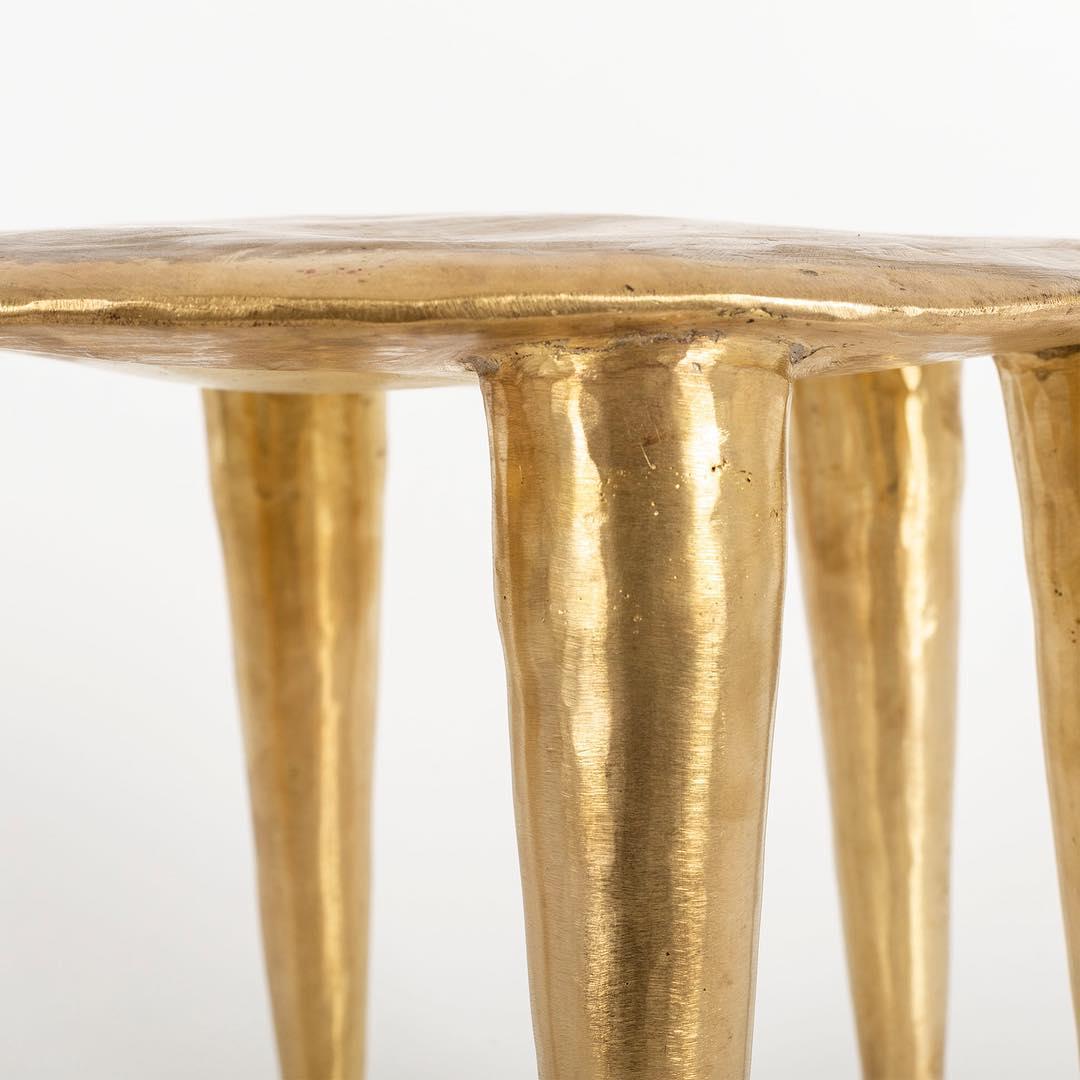 Burkinabe Bronze Zindi Side Table by Charlotte Thon & Marc Boinet