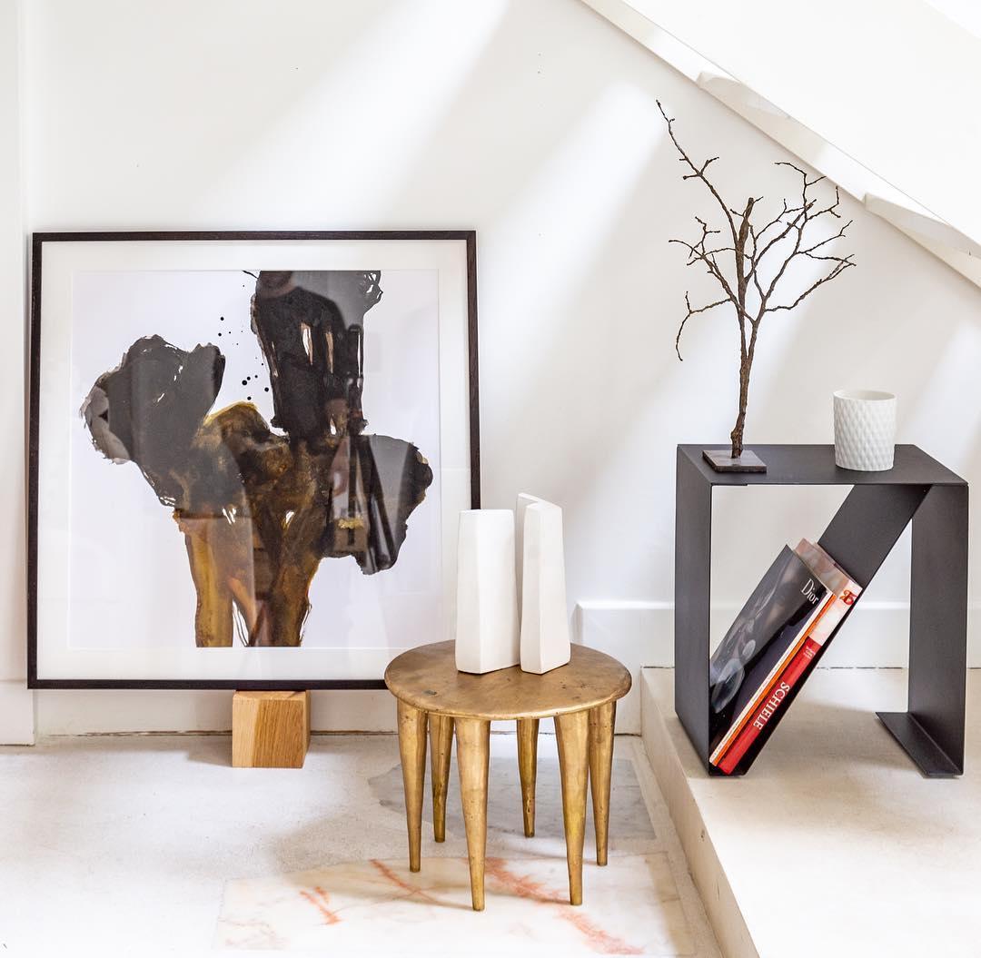 Bronze Zindi Side Table by Charlotte Thon & Marc Boinet In New Condition In Geneve, CH