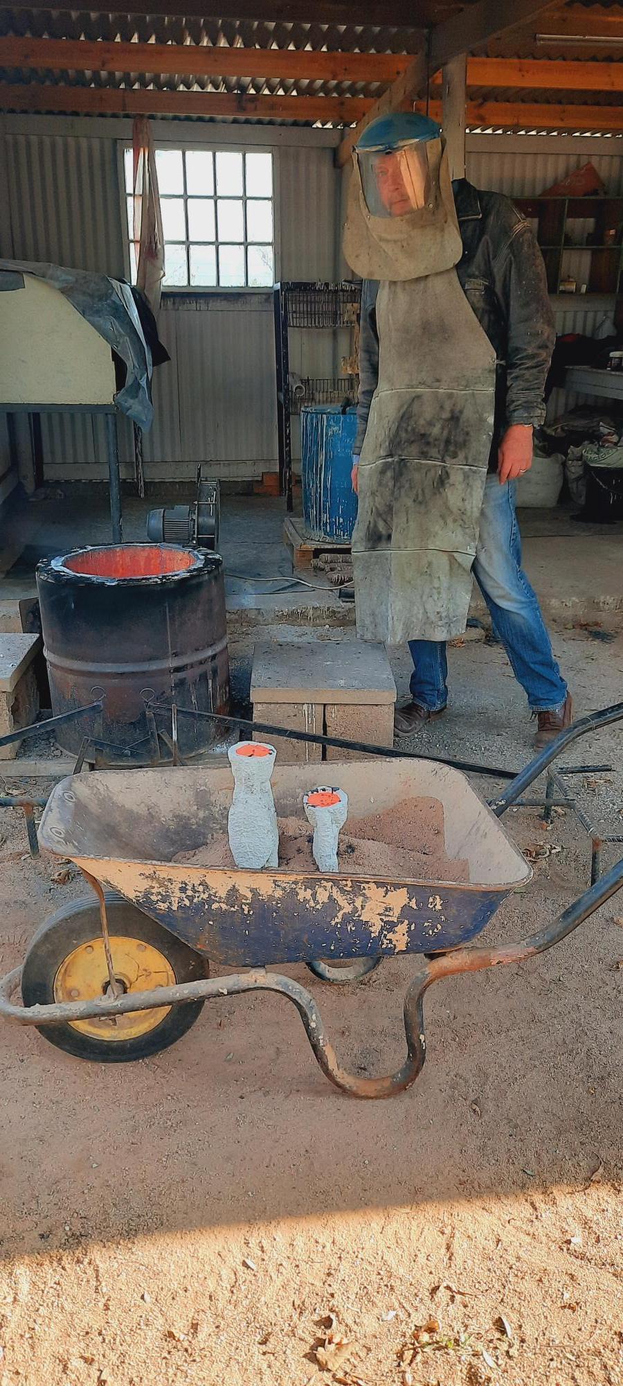 Espressionista Guerriero Zulu's in bronzo - Scultura in edizione limitata in vendita