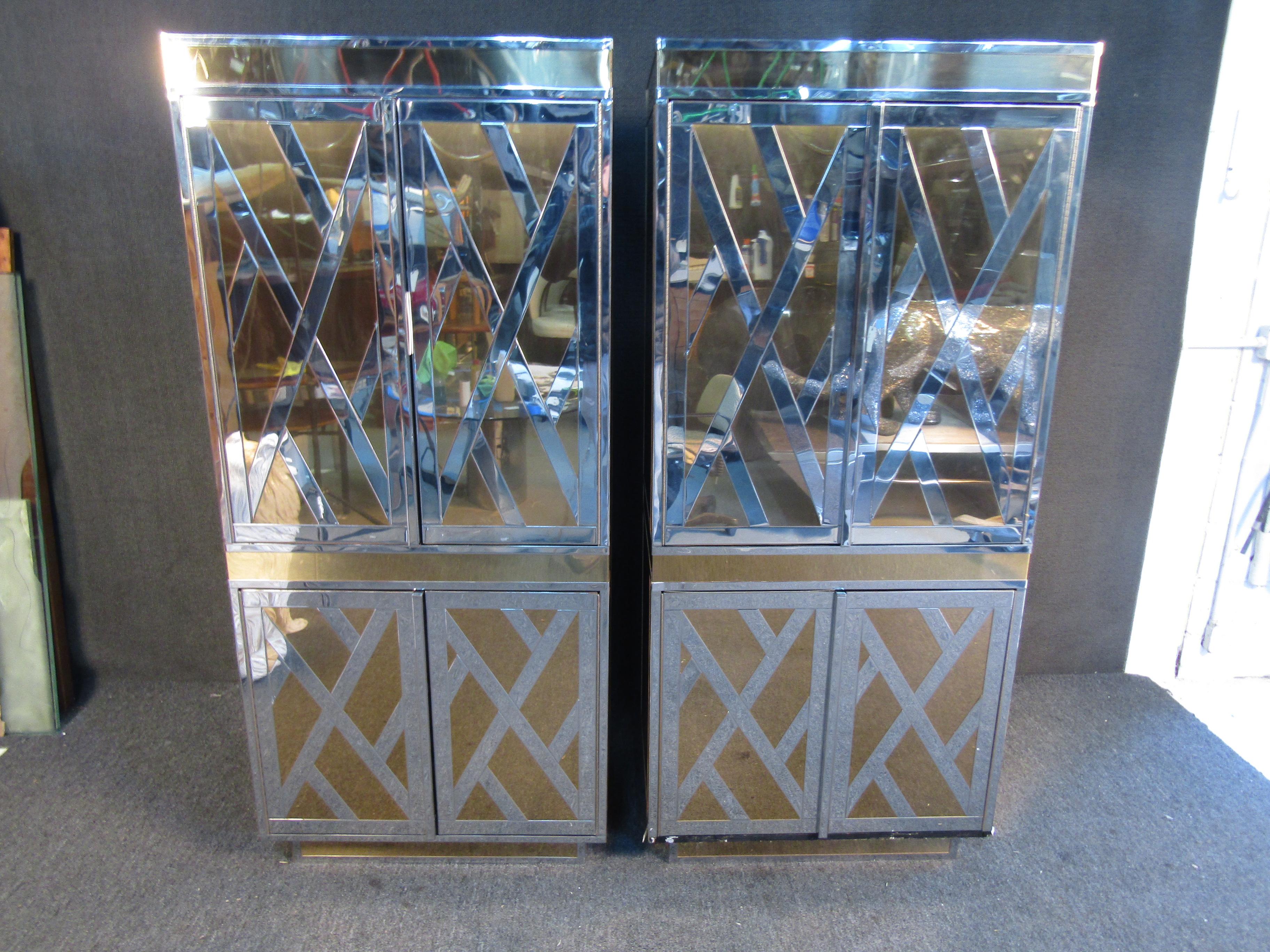 Bronzed and Brass Cabinets by Ello In Good Condition In Brooklyn, NY