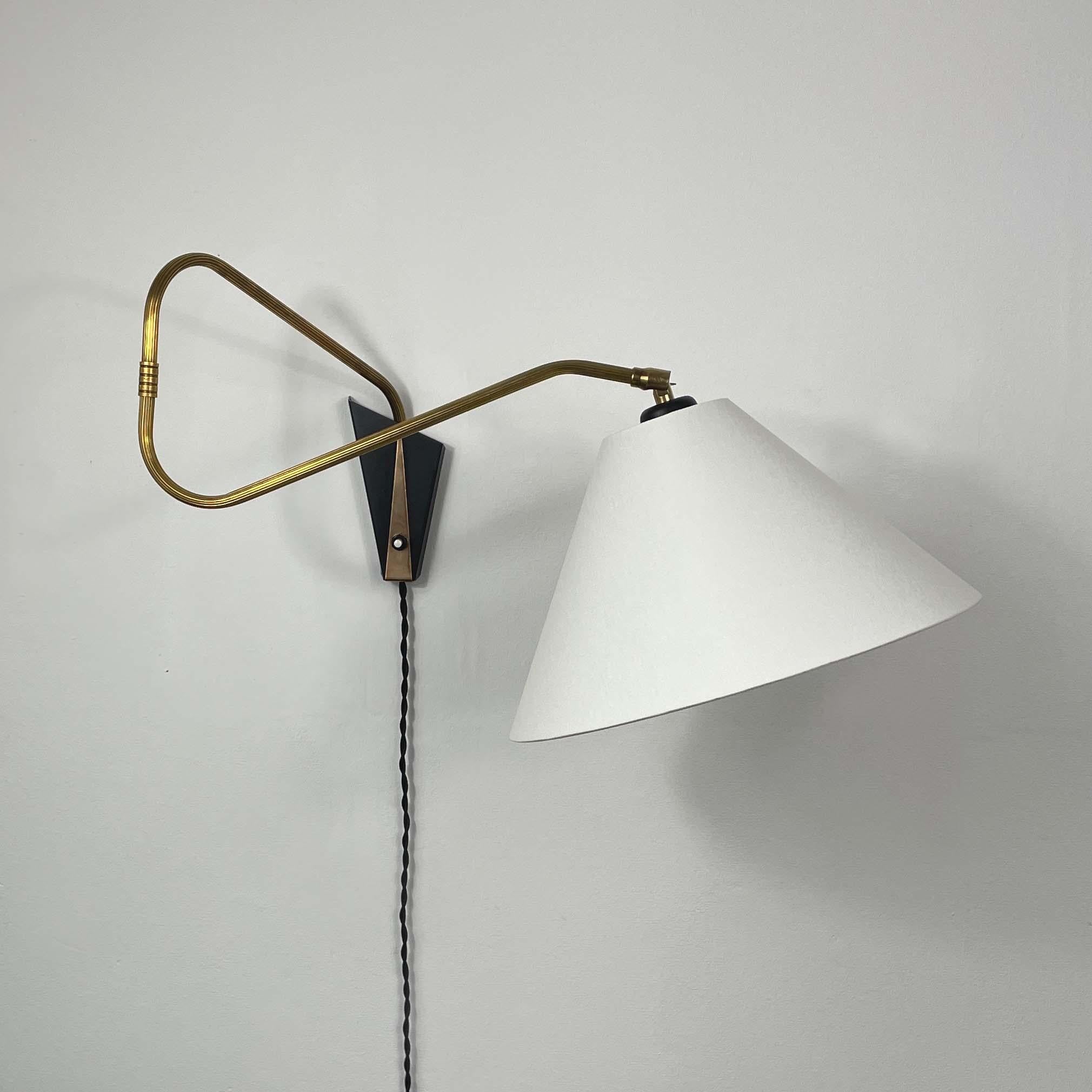 Bronzed Brass Articulating and Extendable Wall Light by Cosack, 1950s 4