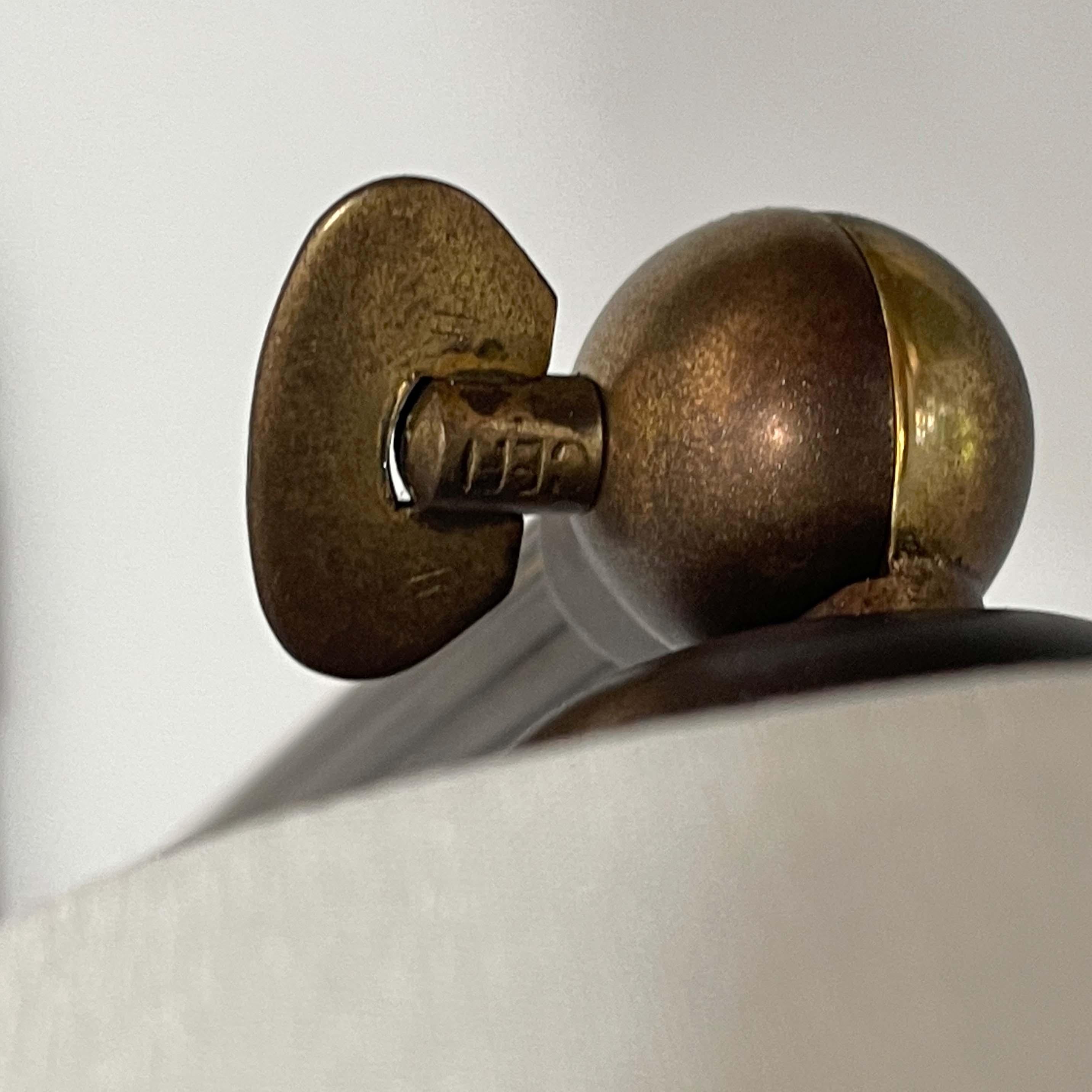 Bronzed Brass Articulating and Extendable Wall Light, Sweden 1950s For Sale 9