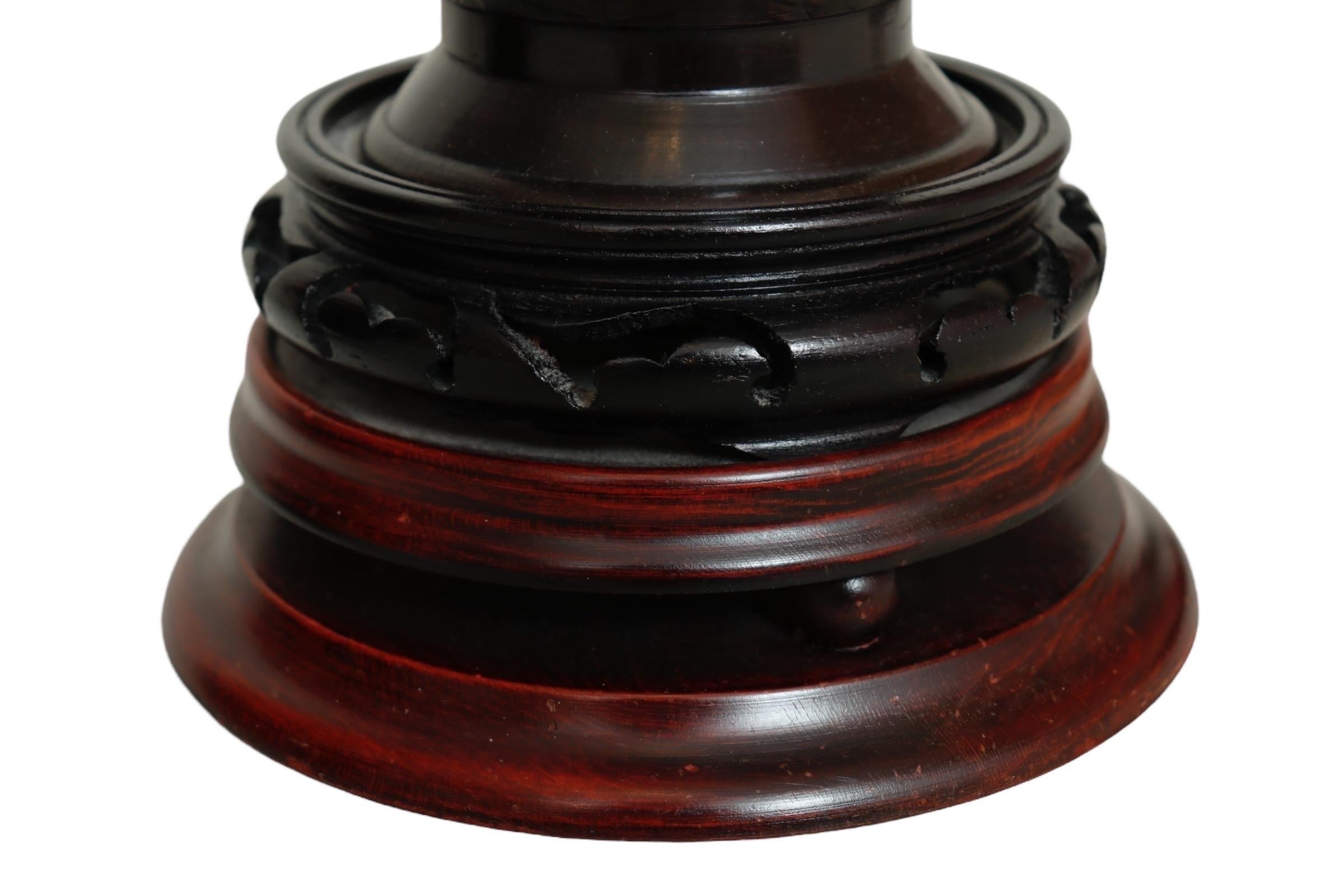 Bronzed Chinoiserie Table Lamps, a Pair For Sale 3