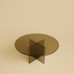 Bronzed Glass Coffee Table, Made in Italy