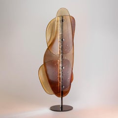 Bronzed Glass Floor Lamp