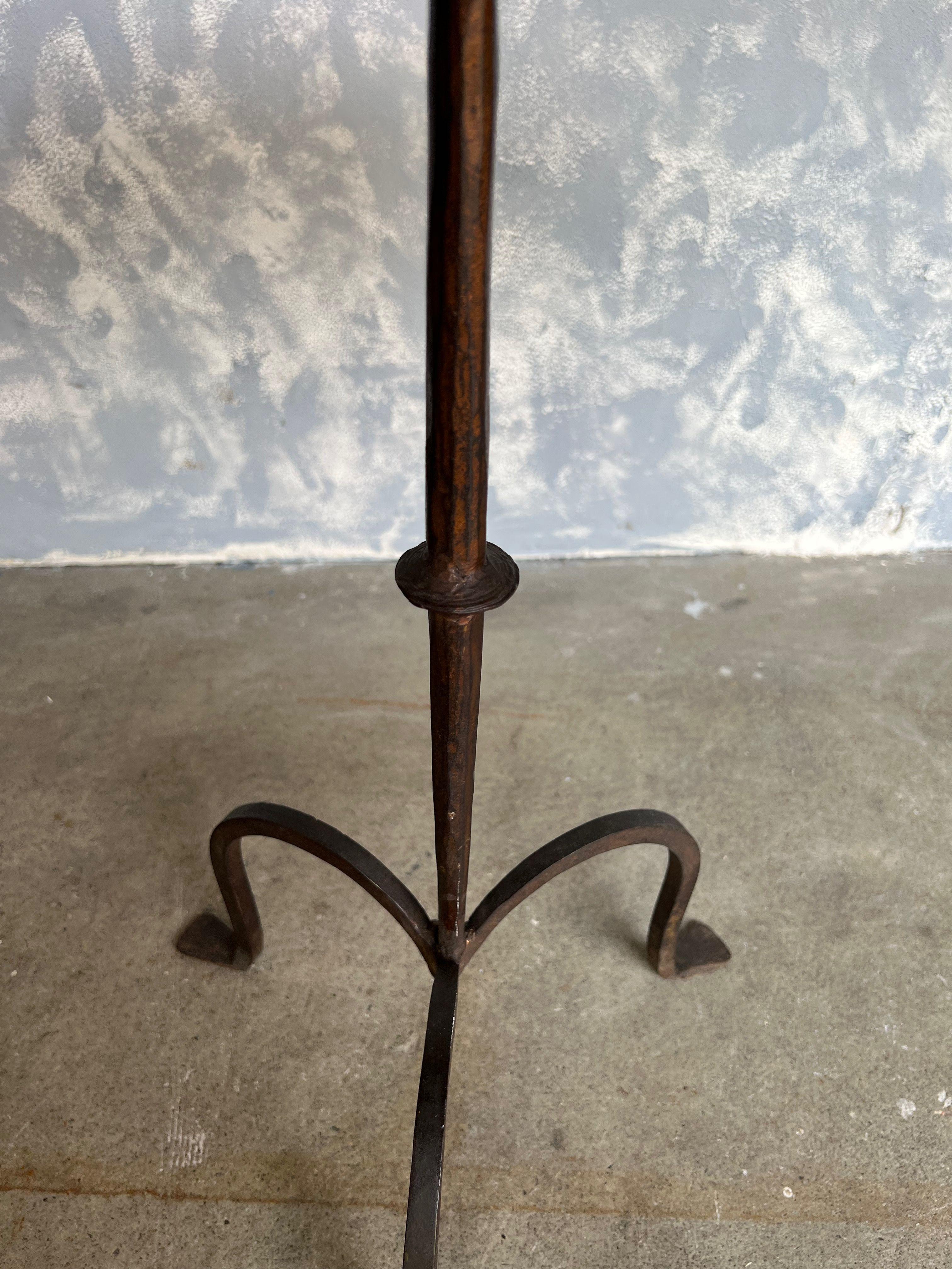 Bronzed Metal Drinks Table on a Tripod Base 1