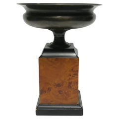 Colonne en métal bronzé en forme d'urne en ronce Style néoclassique, vers 1970