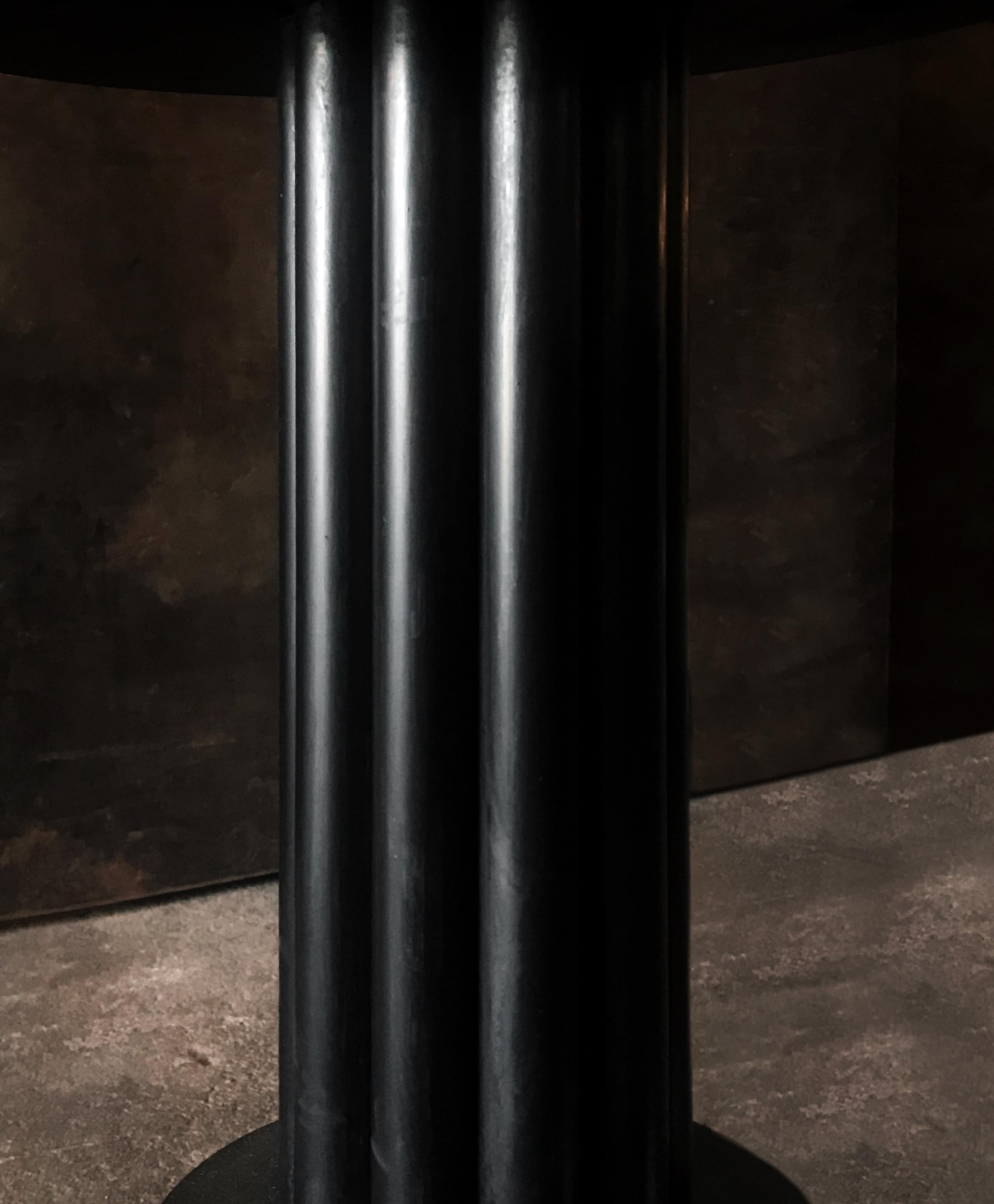 The (wh)ORE HAUS STUDIOS barstools are offered In two, adjustable heights  
 -Counter Height (adjustable from 23-28”) or 
- Bar Height (adjustable from 28-33”). 
 
 -Stools are offered in x3 finishes- Blackened Steel, Bronze Rubbed Steel and