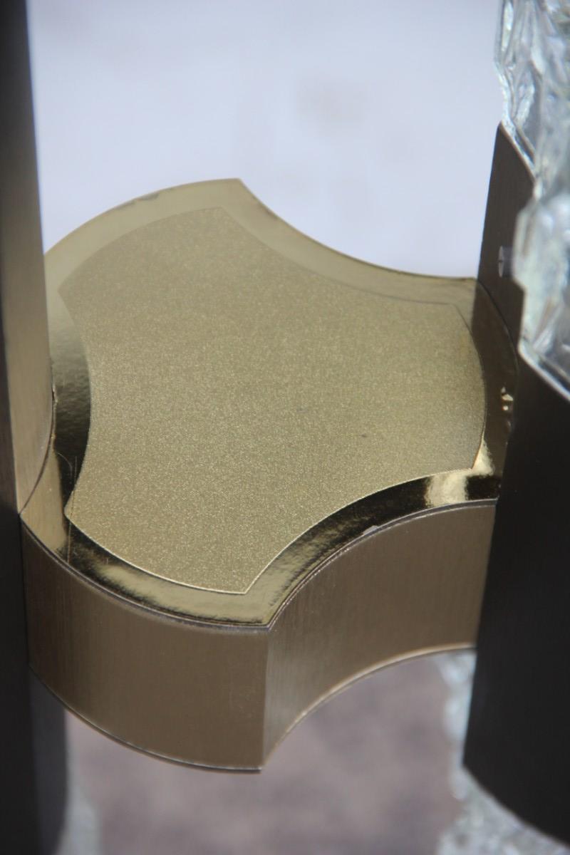 Bronzed Sciolari Aluminum Minimal Geometric Chandelier Italian Design Gold For Sale 3