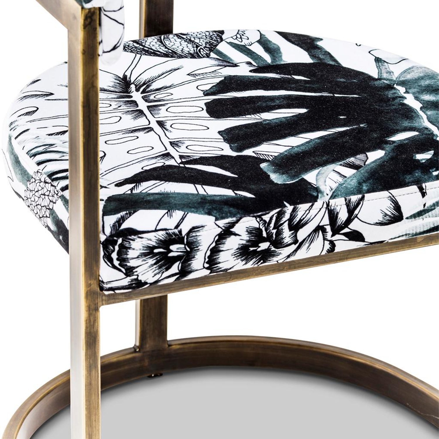 Bronzed Steel With Christian Lacroix Fabric Modern Dining Chair By Egg Designs For Sale At 1stdibs