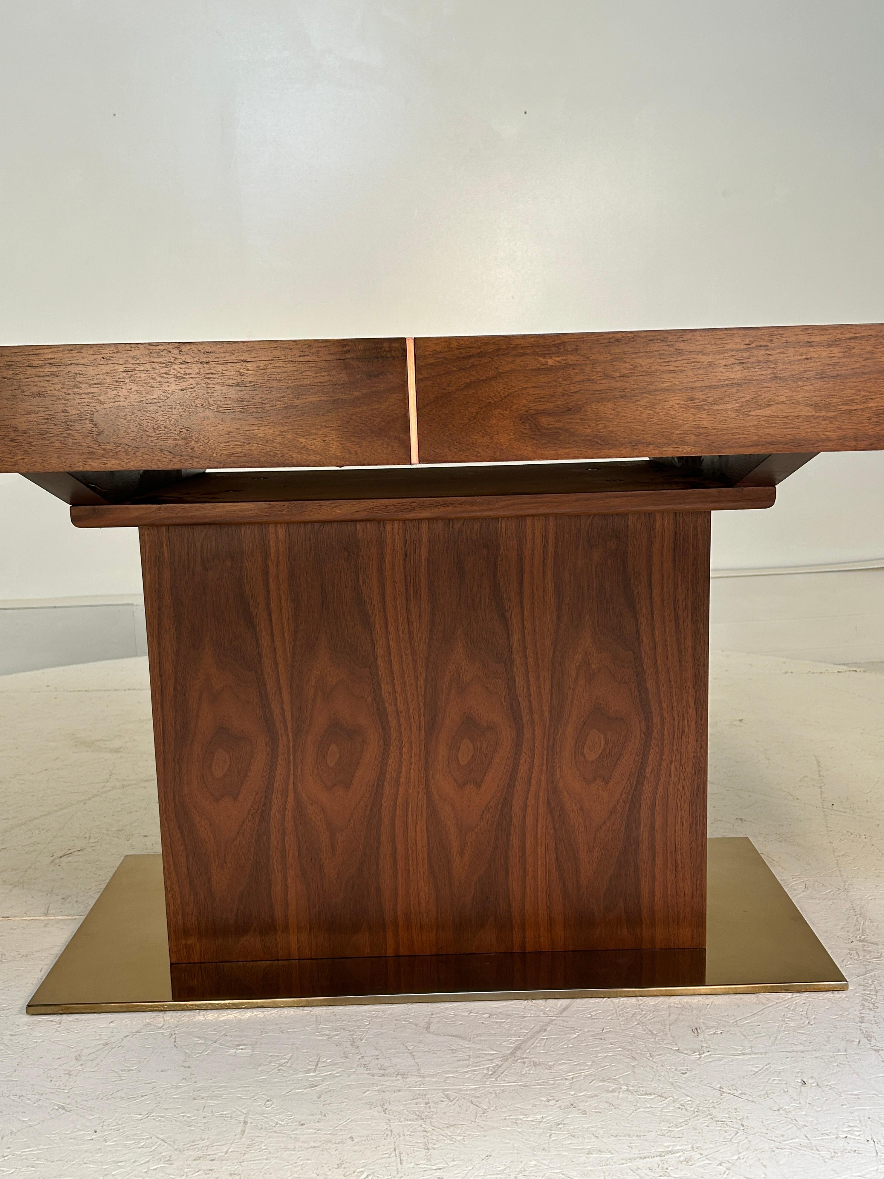 Bronzed Walnut Dining Table For Sale 4