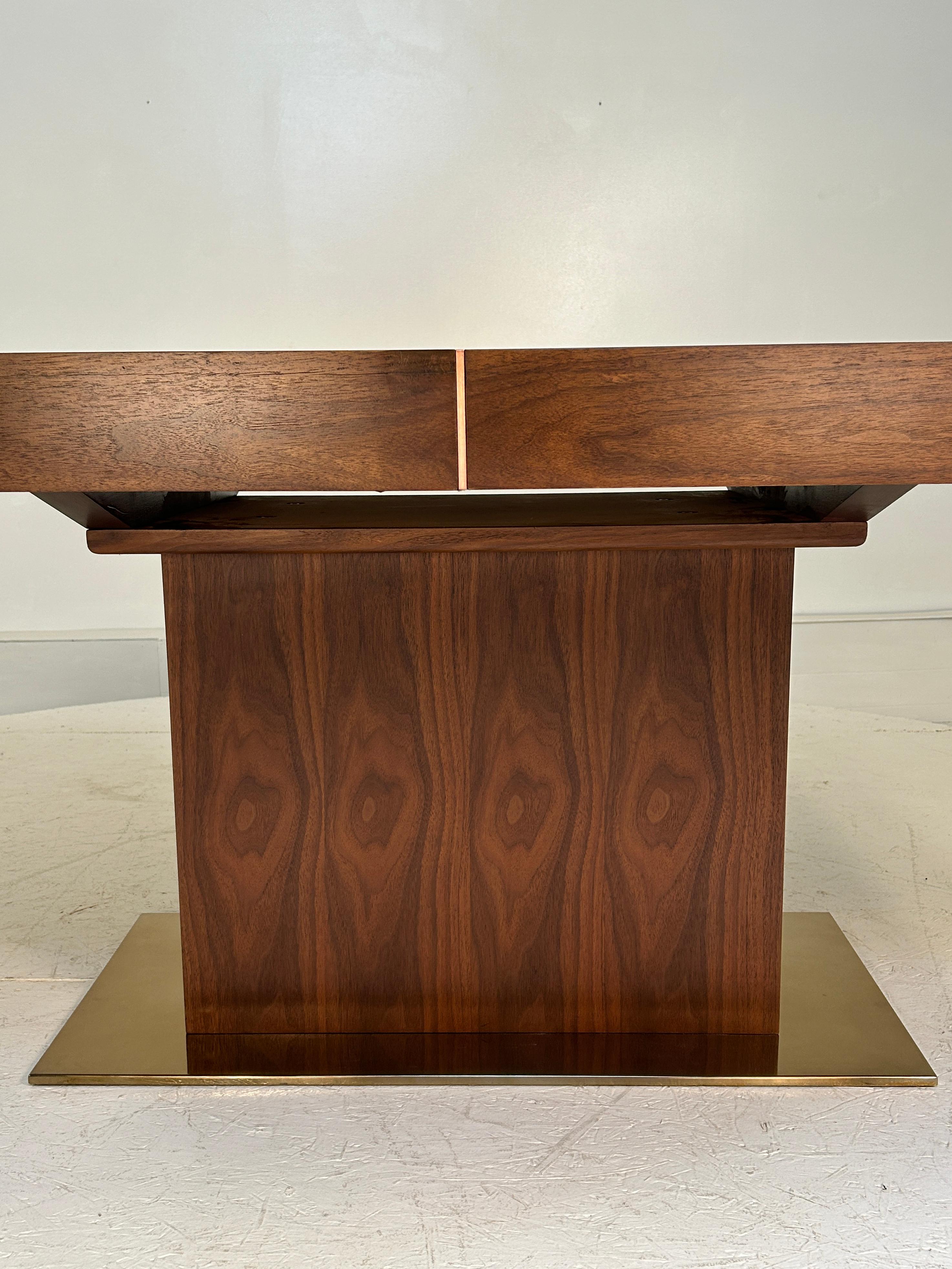 Bronzed Walnut Dining Table For Sale 5