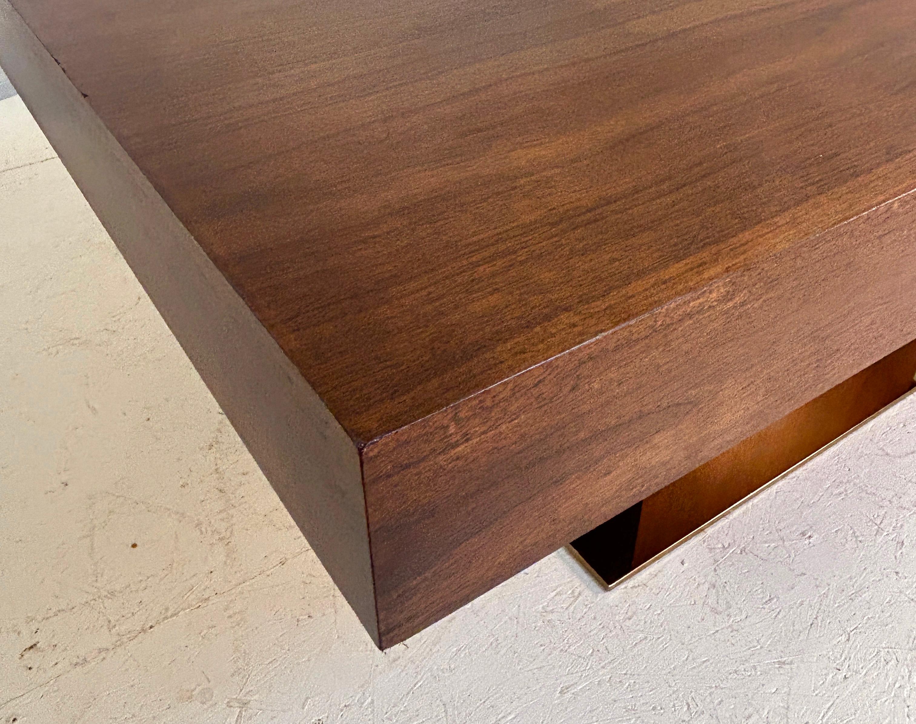 Bronzed Walnut Dining Table For Sale 6