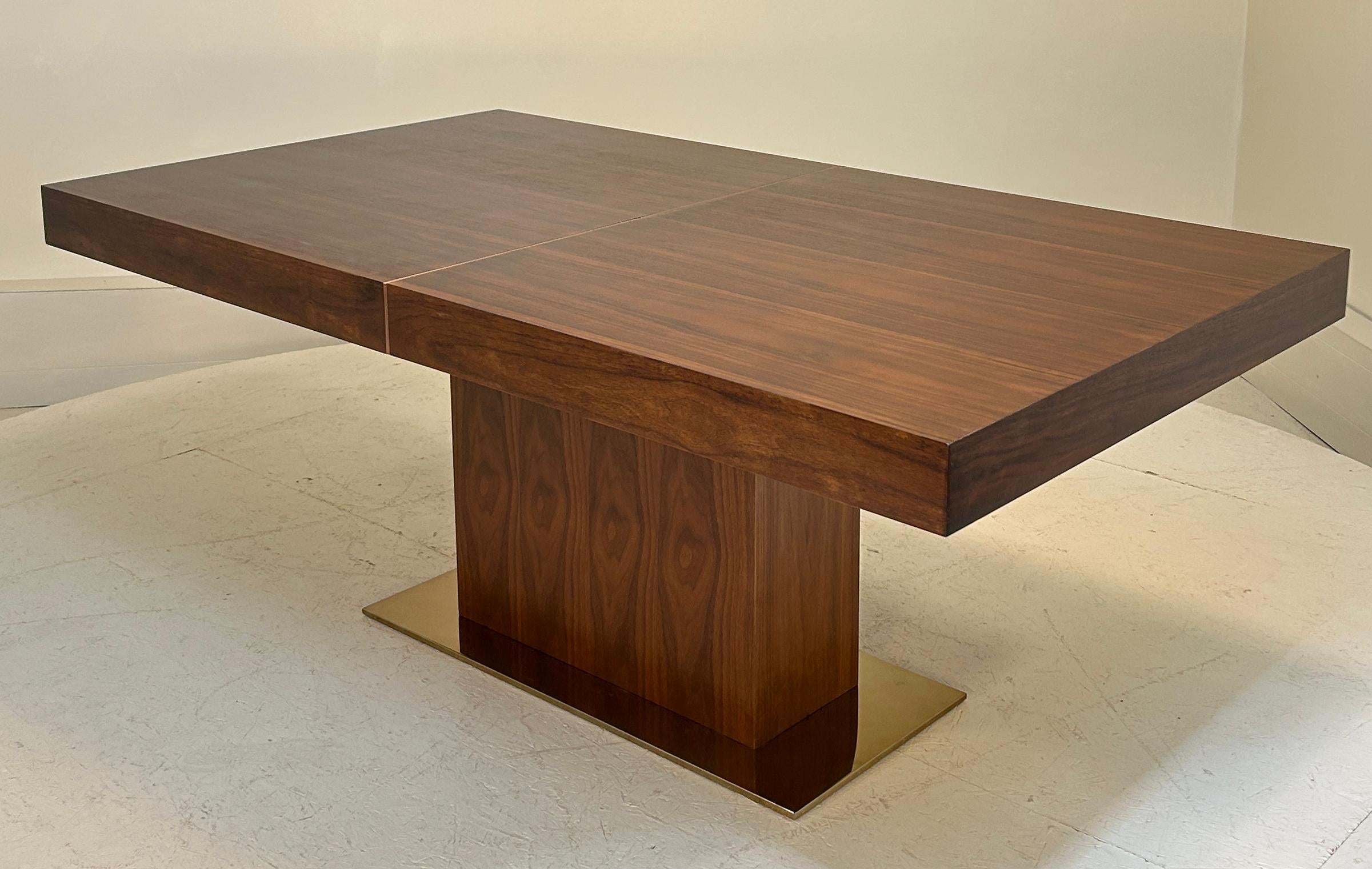 Bronzed Walnut Dining Table For Sale 7