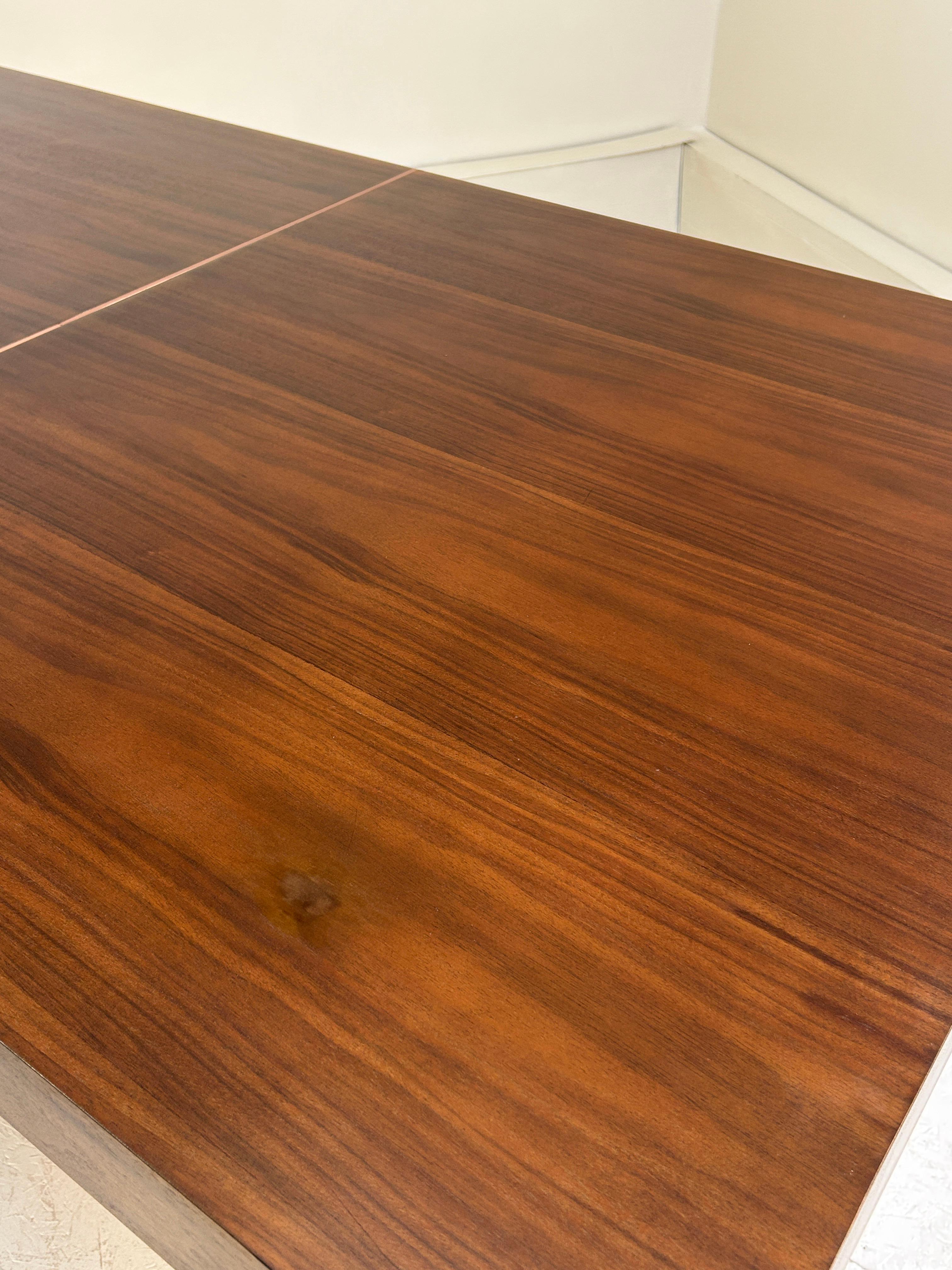 Bronzed Walnut Dining Table For Sale 1