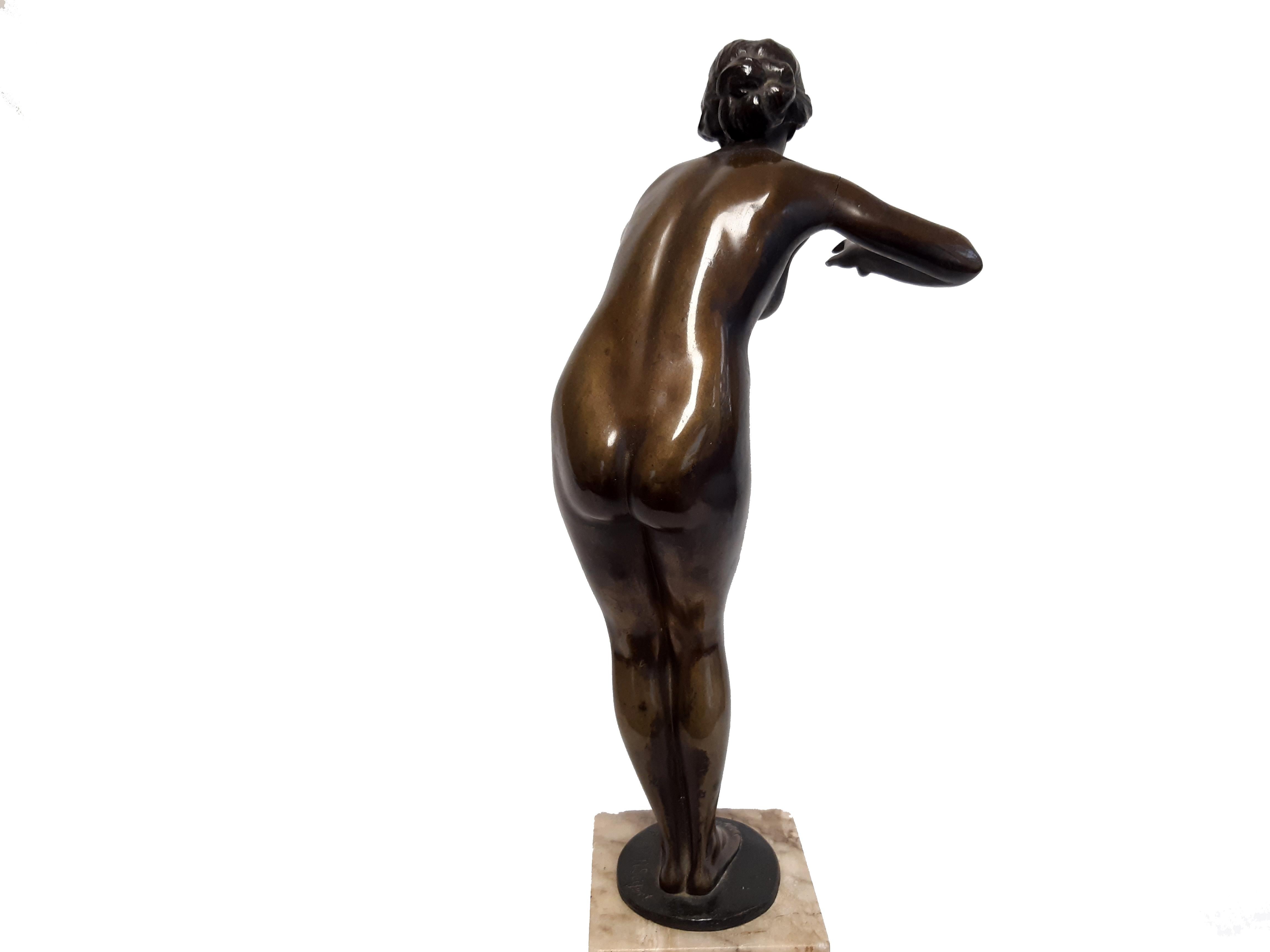 Bronzefigur Akt von Victor Heinrich Seifert For Sale 3