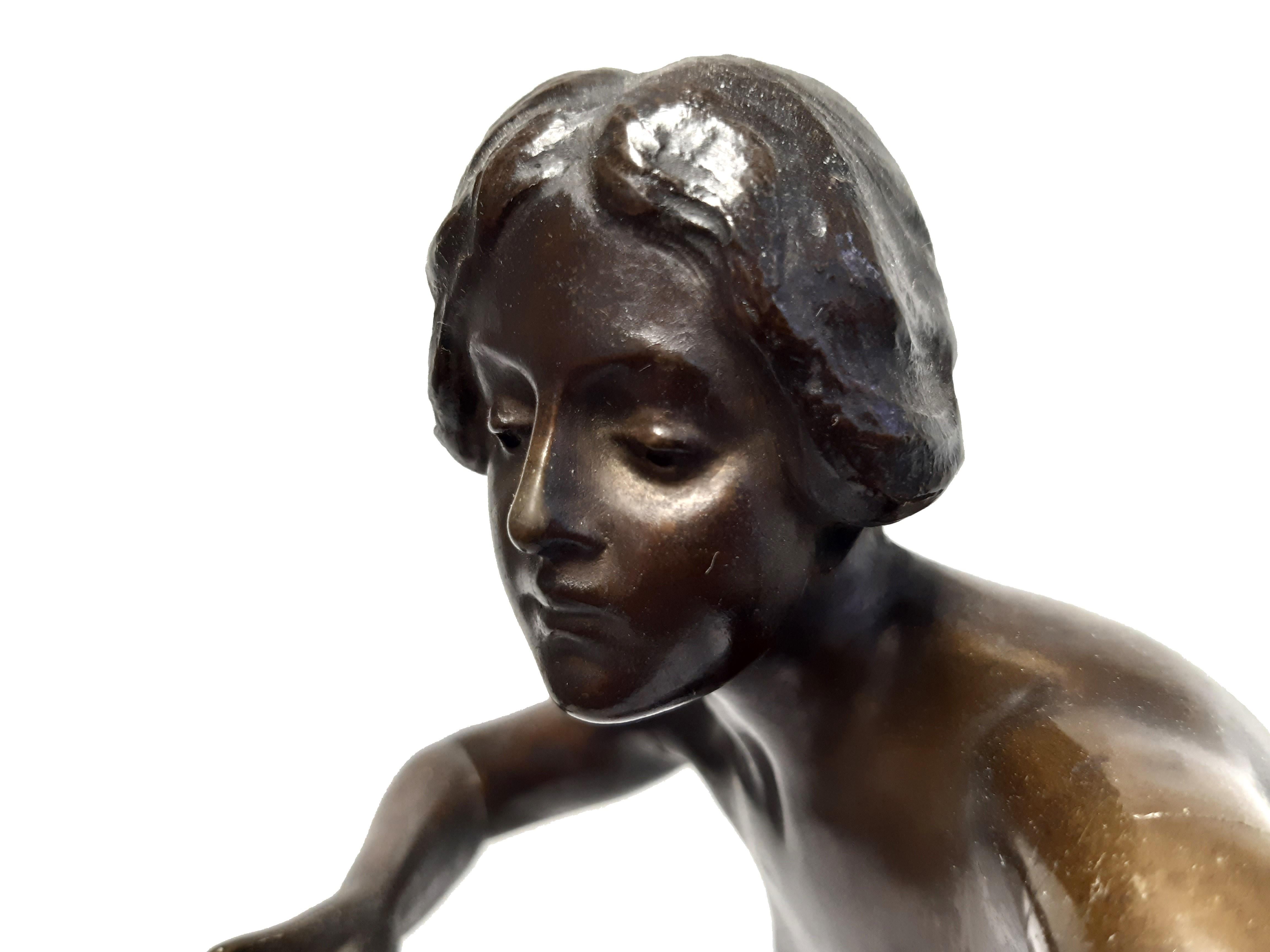Bronzefigur Akt von Victor Heinrich Seifert For Sale 1