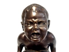 Bronzefigur schreiender Faunsknabe von Georg Mattes