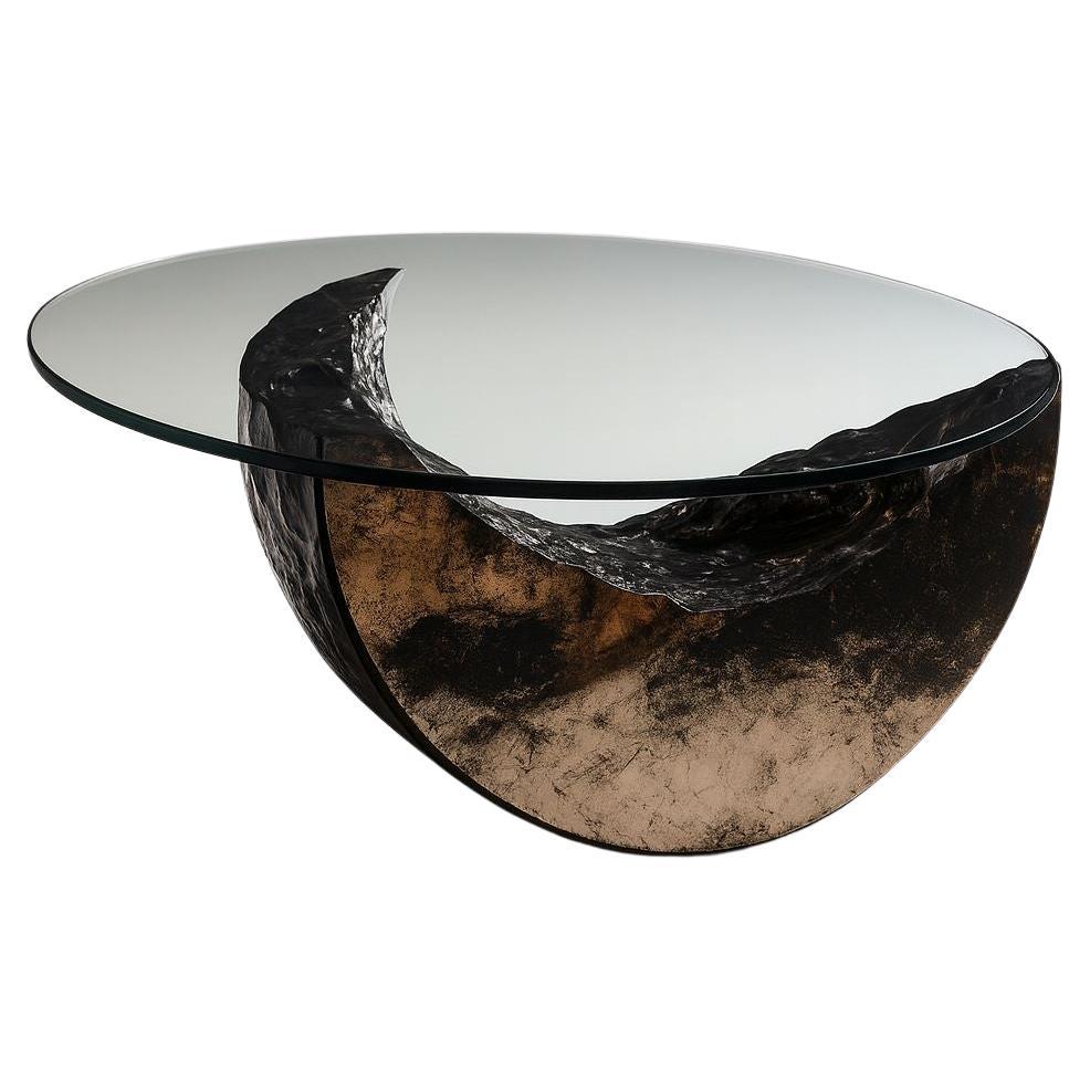 Bronzo Coffee Table in Bronze Fusion 
Glass by Marsica Fossati