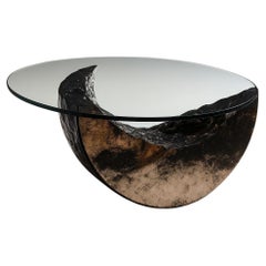 Bronzo Coffee Table in Bronze Fusion 
Glass by Marsica Fossati