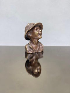 Bronzo Scugnizzo Napoletano, Scultura Bronzea, Vintage, Bronze, xx Secolo